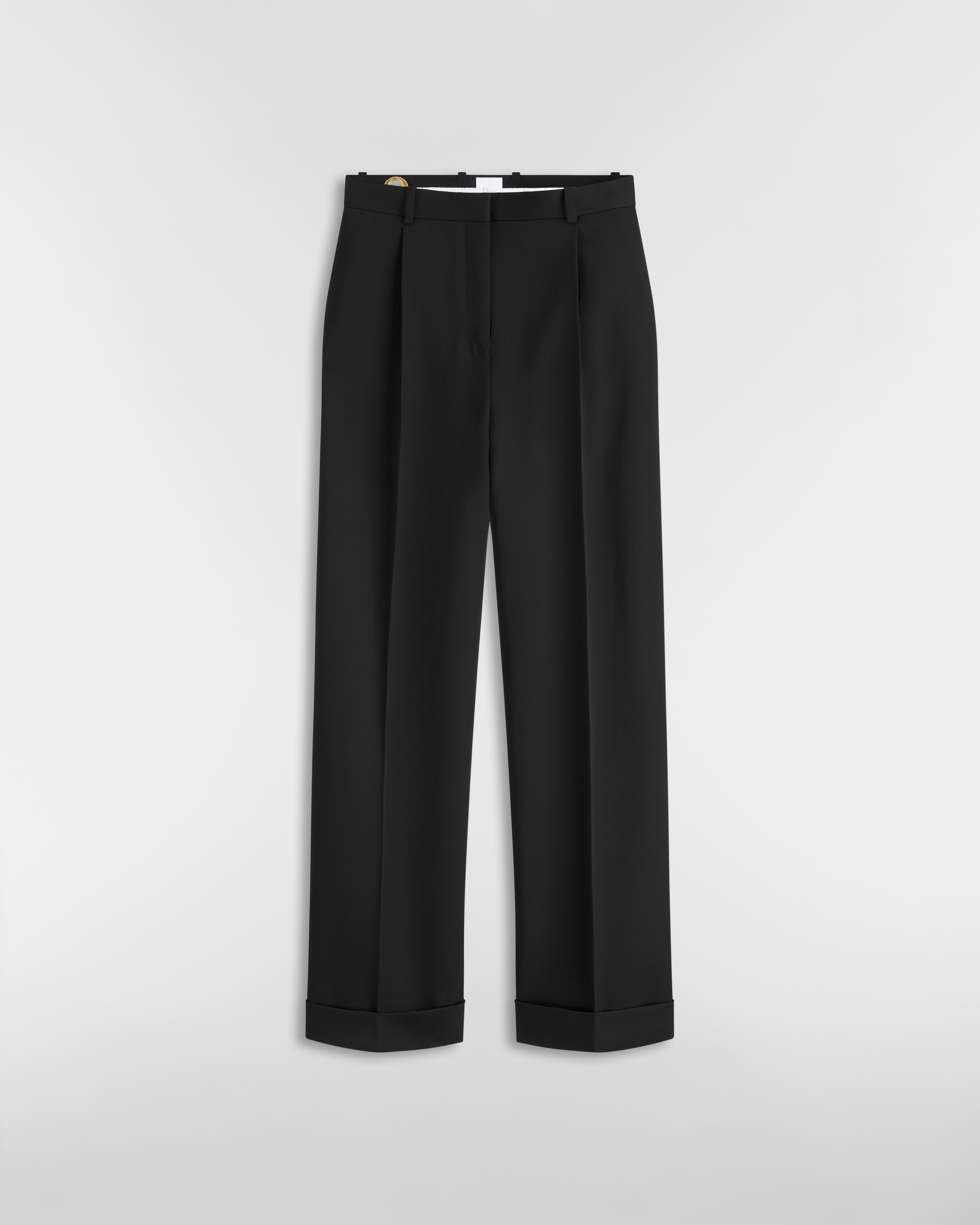 Regular-Fit Pants Black Virgin Wool E01
