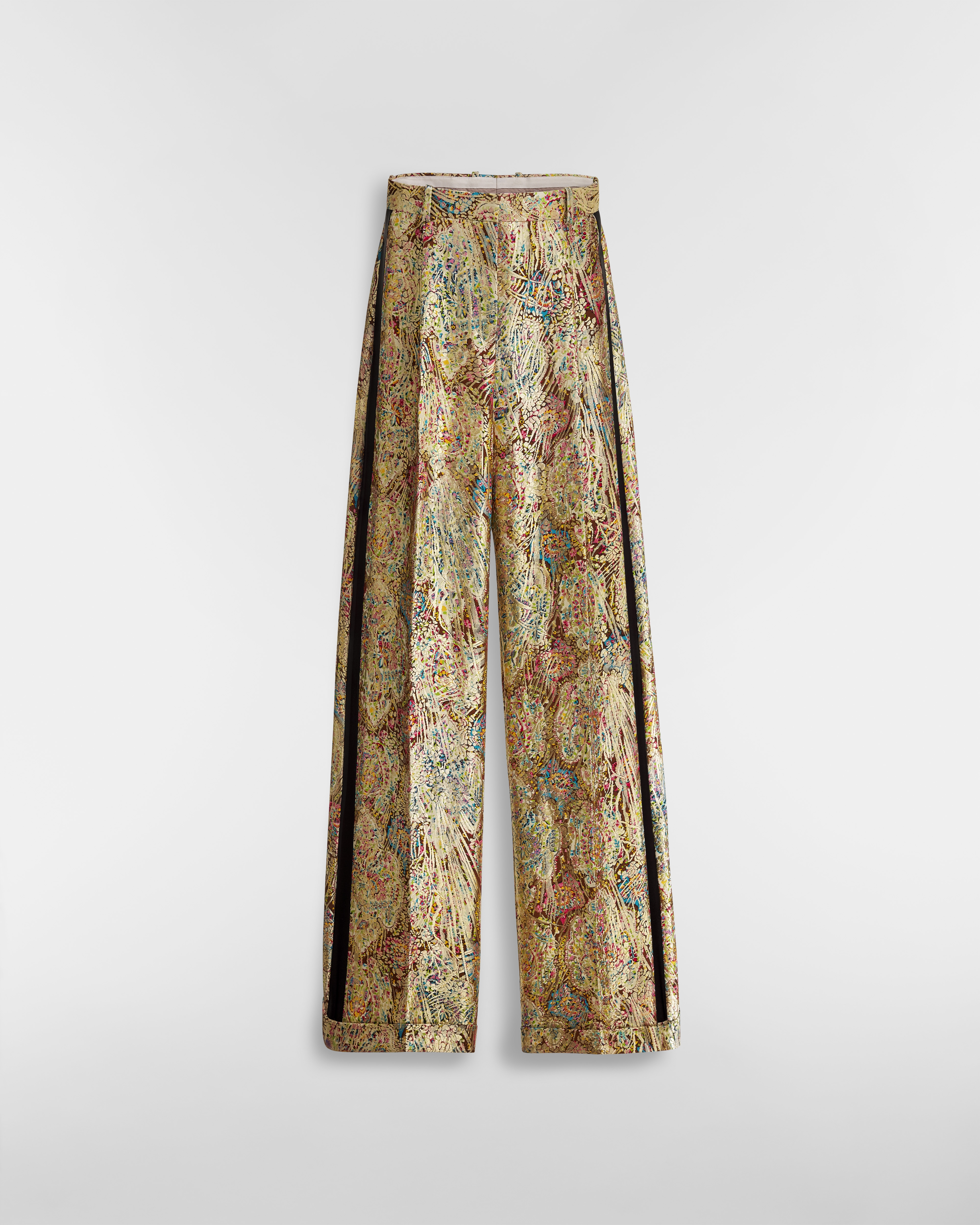 Regular-Fit Pants Multicolor Dior Byzance Ornemental Metallic Jacquard E01
