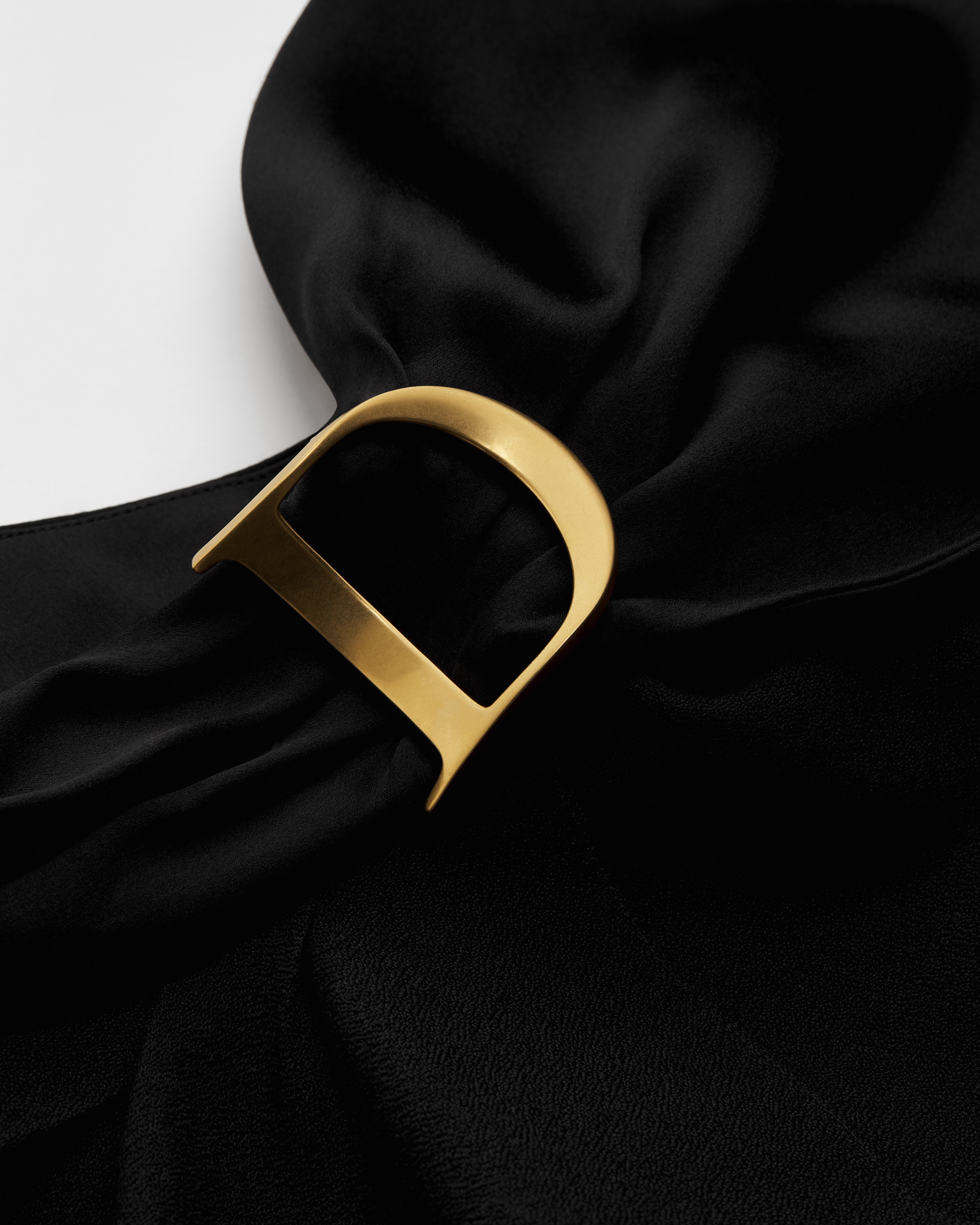 Dress with Draped Neckline