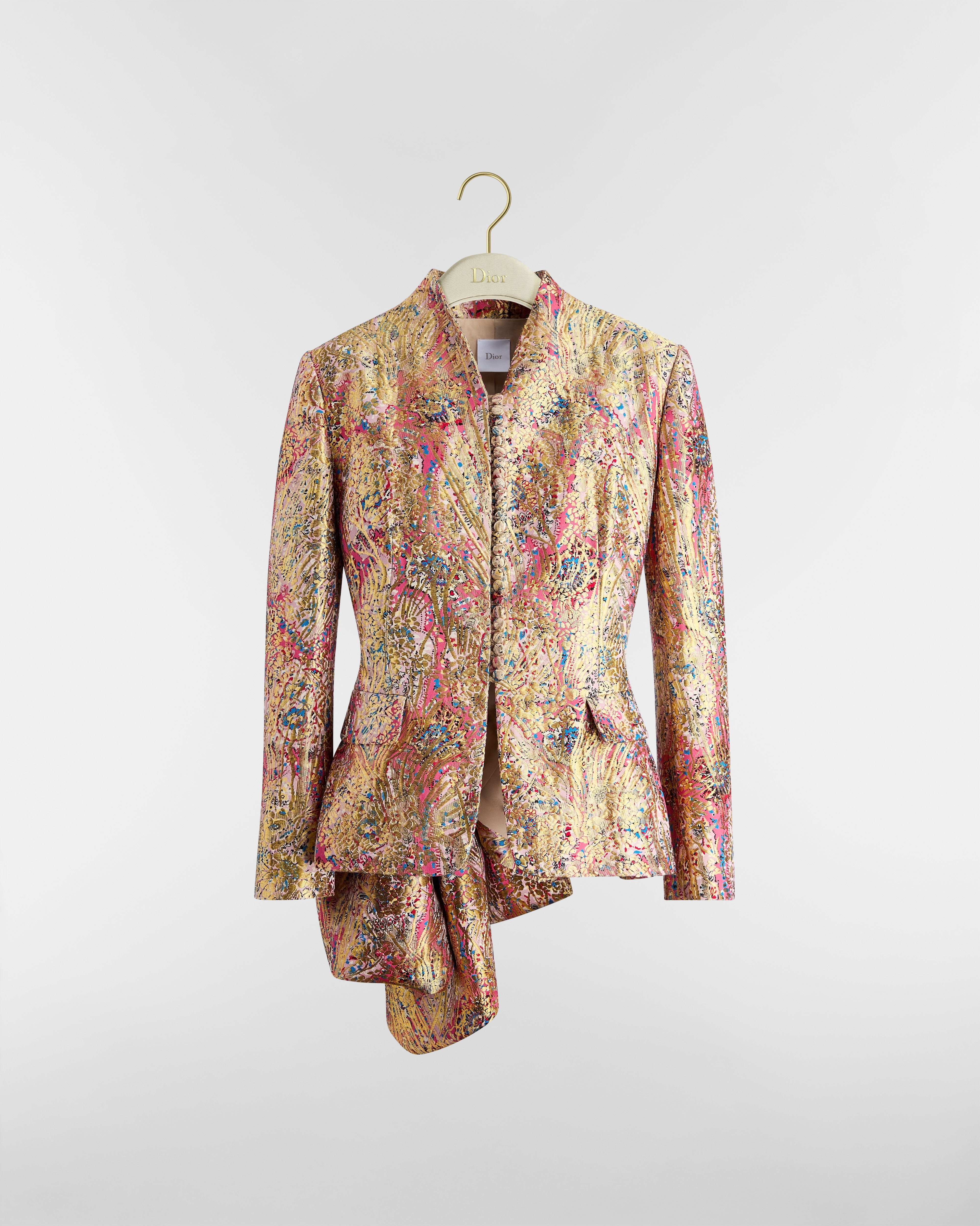 Bar Jacket Multicolor Dior Byzance Ornemental Metallic Jacquard E01