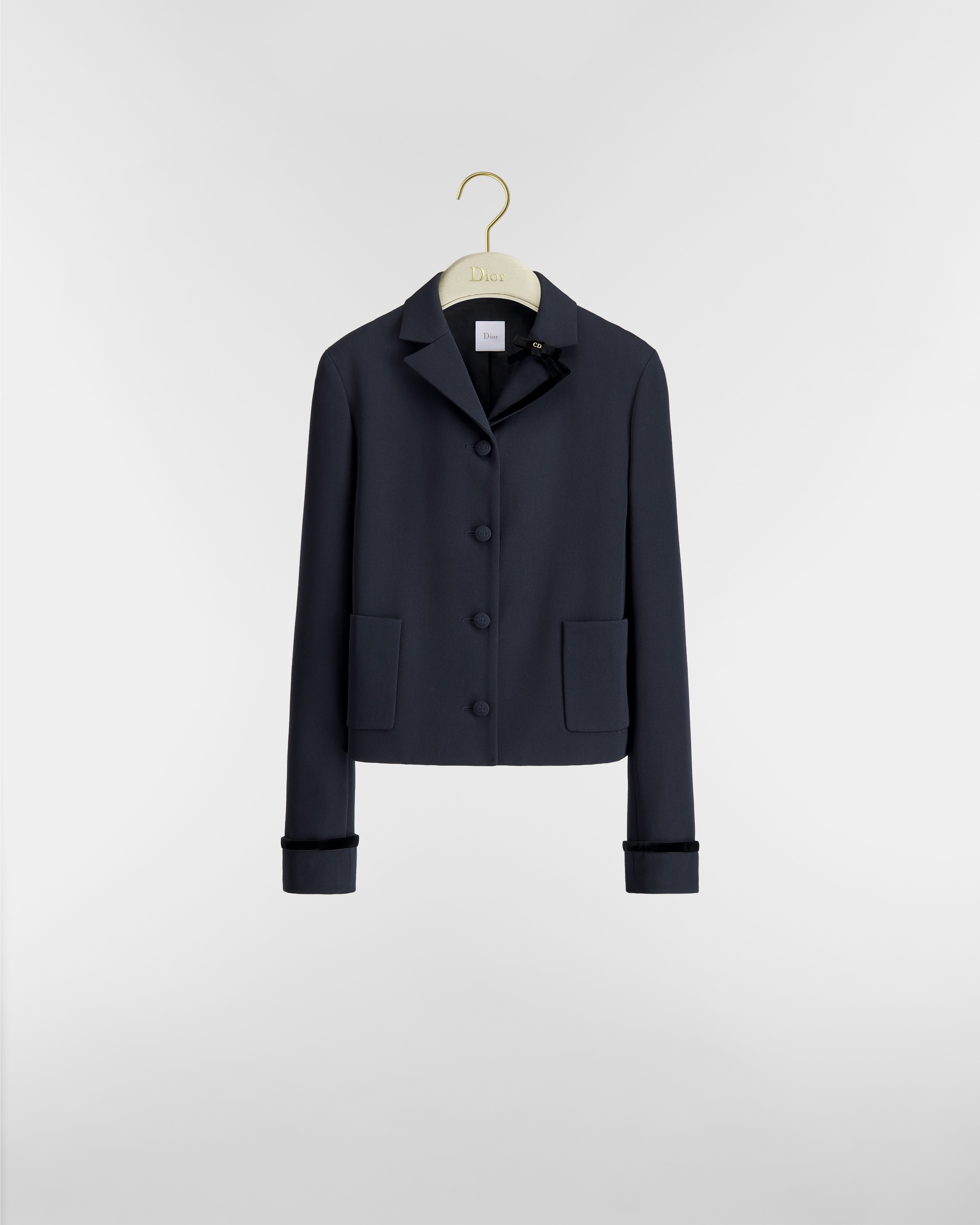 Jacket Navy Blue Virgin Wool E01