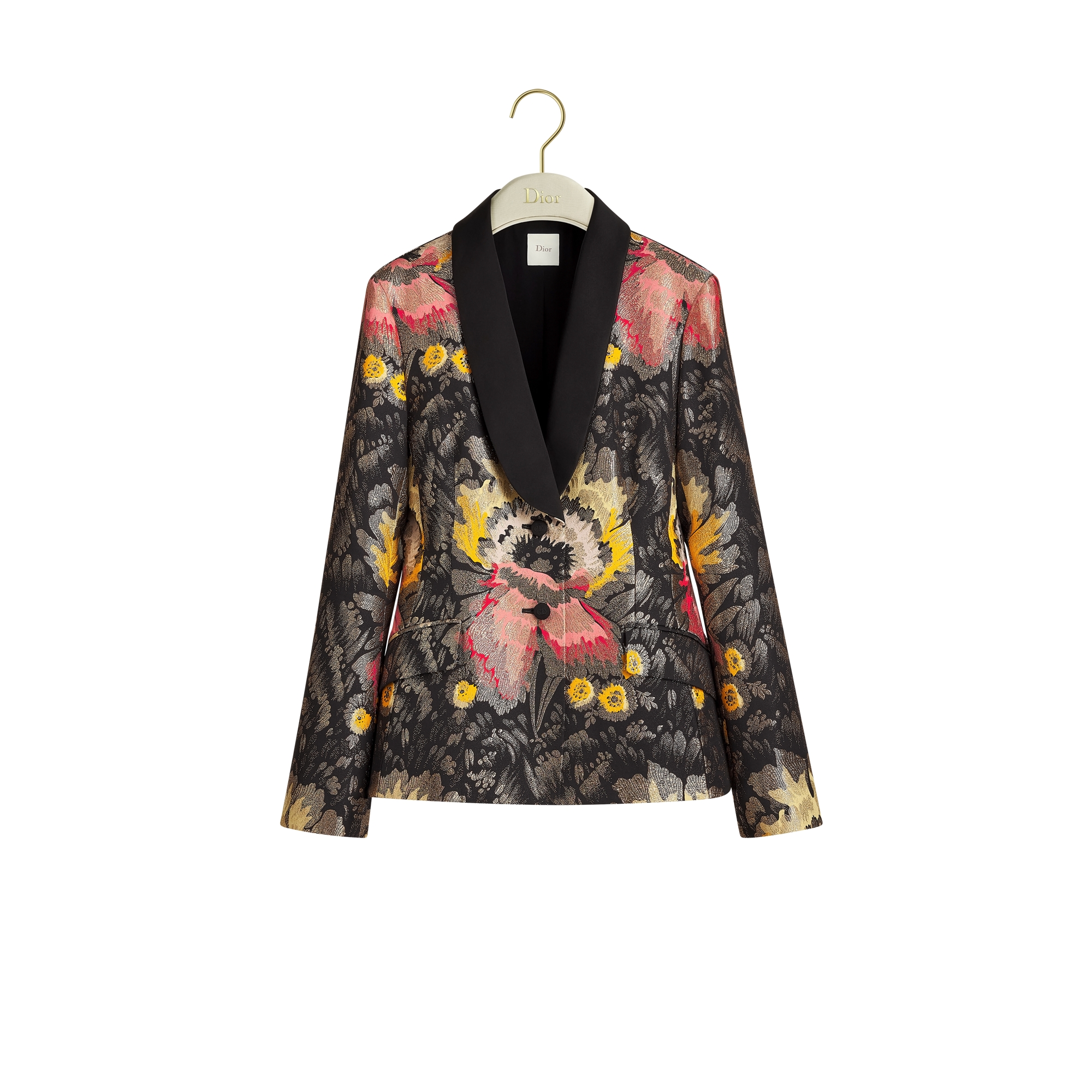 Bar Jacket Multicolor Dior Byzance Garden Virgin Wool-Silk-Blend
