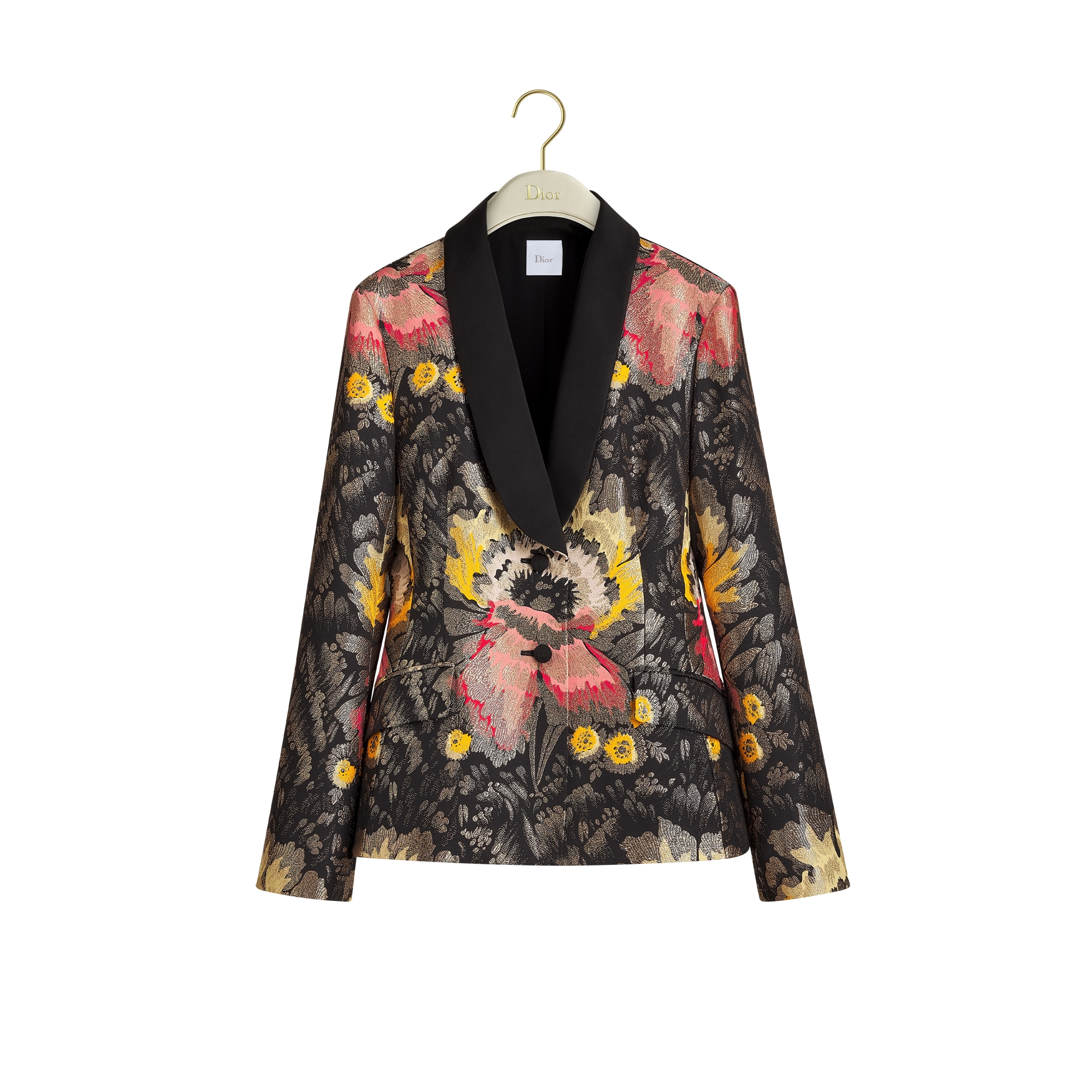 Bar Jacket Multicolor Dior Byzance Garden Virgin Wool-Silk-Blend
