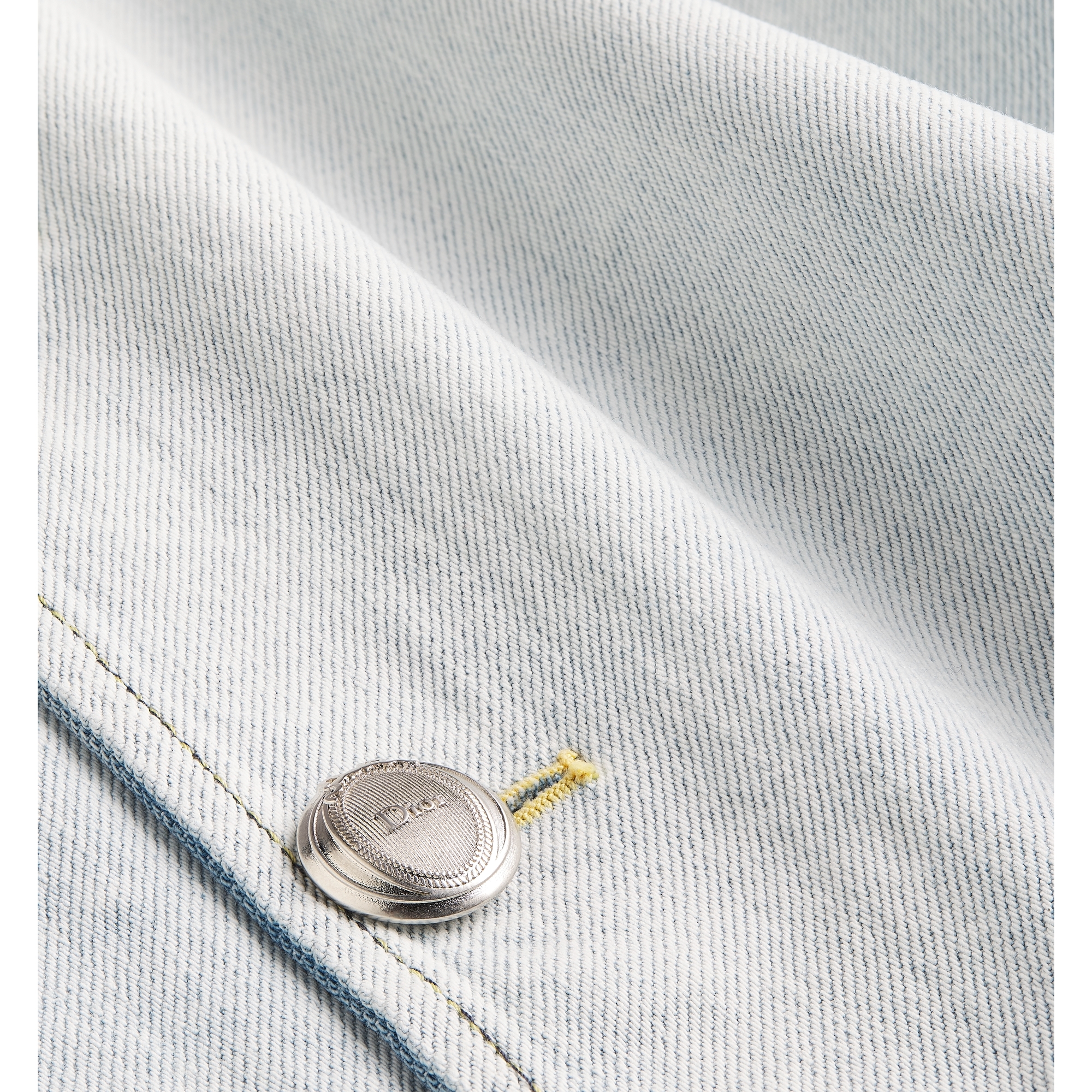 Flared Miniskirt Light Blue Stonewashed Cotton Denim | DIOR US