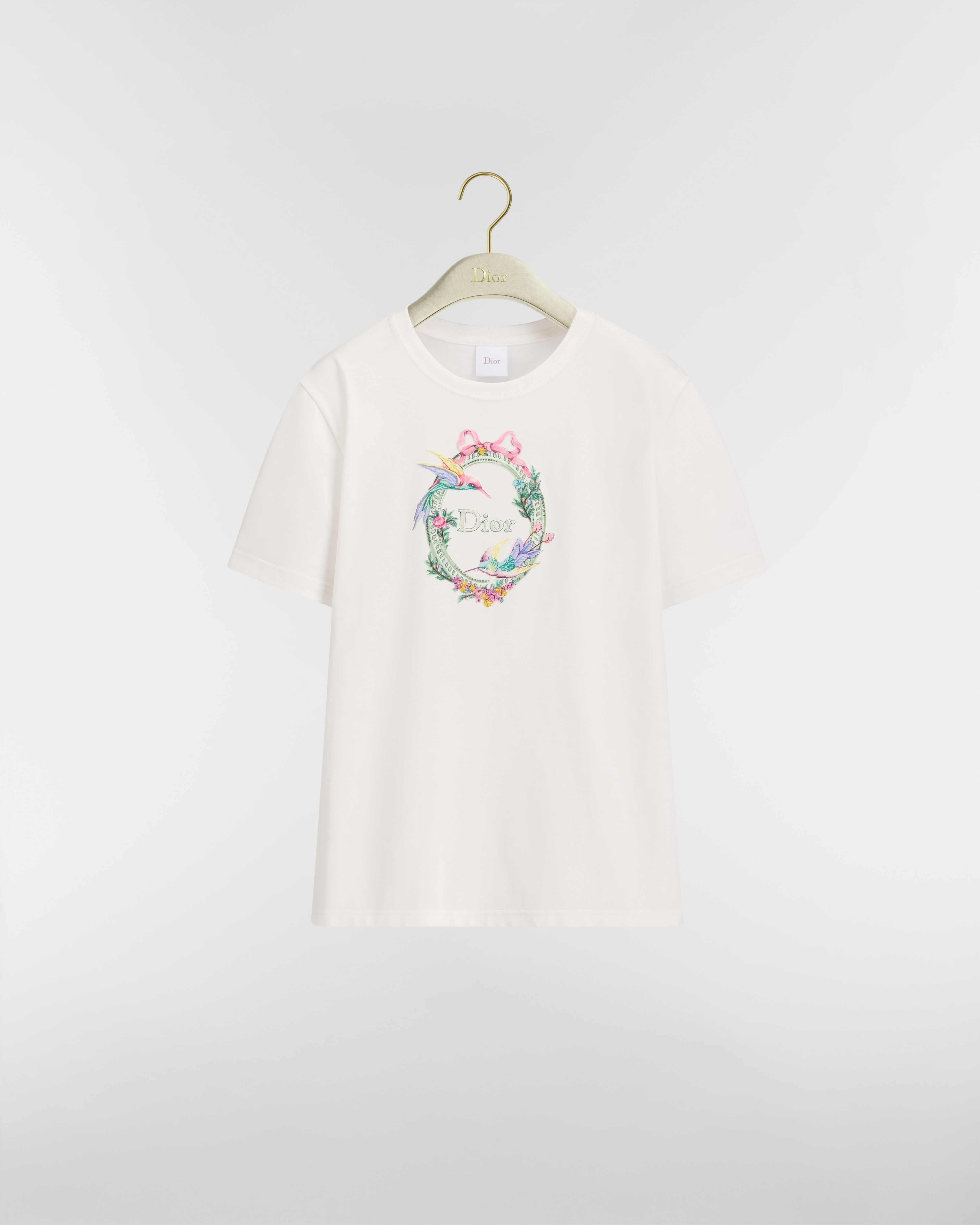 Dior Qixi Embroidered Fitted T-Shirt