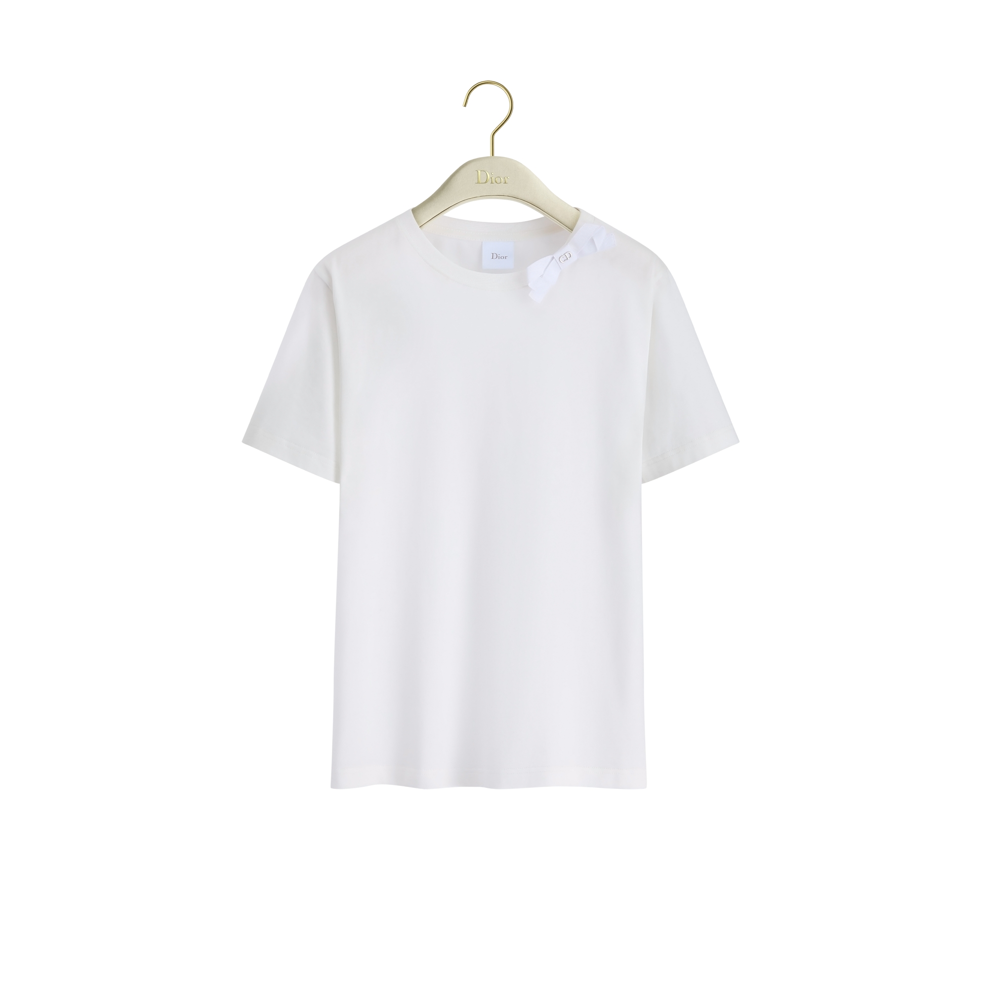 Fitted T-Shirt White Cotton Jersey E01
