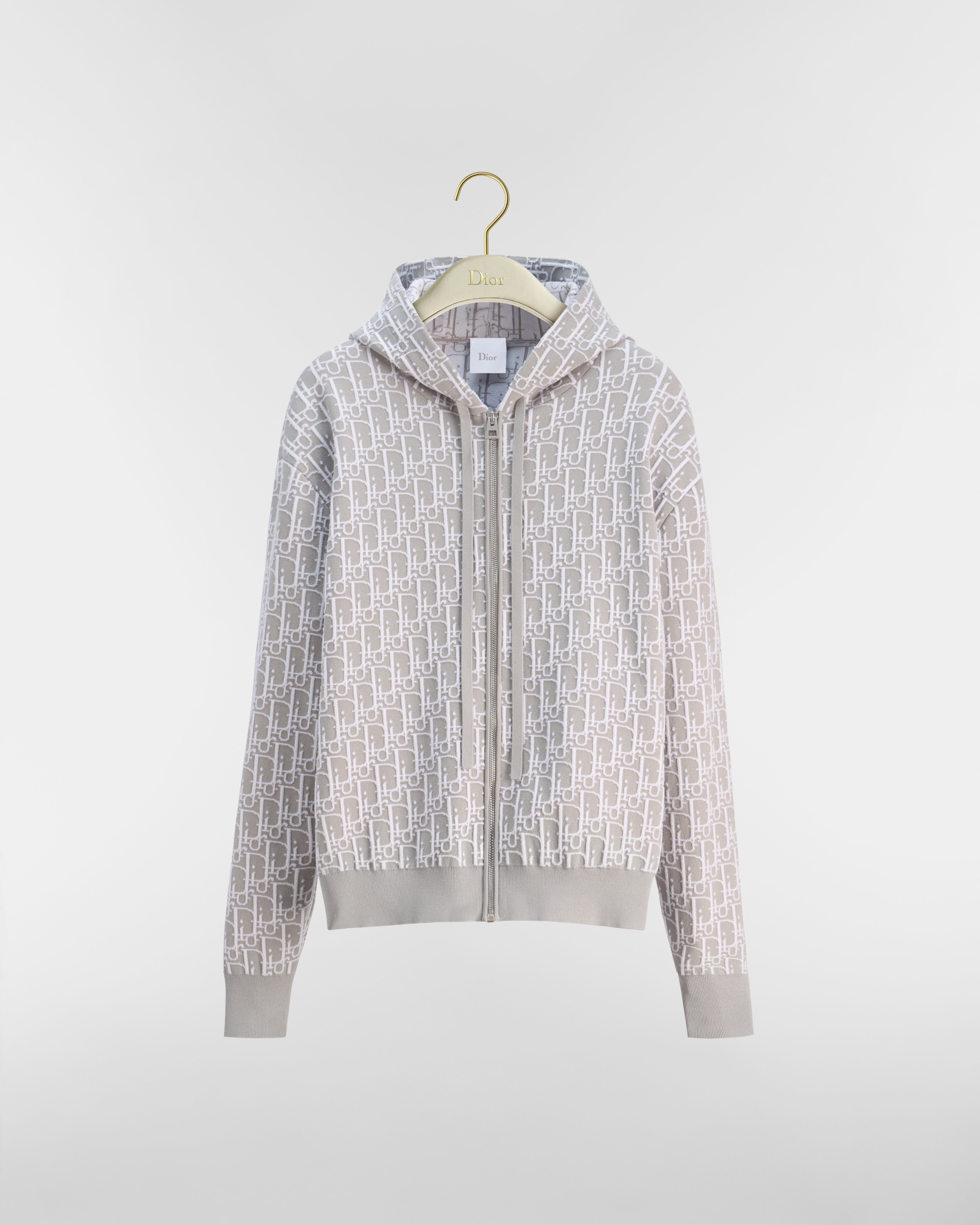 DiorAlps Dior Oblique Hooded Zipped Cardigan