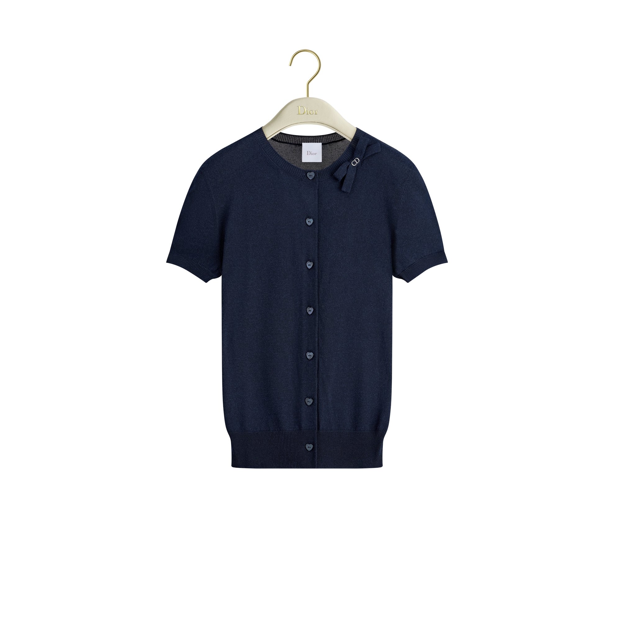 Dior Qixi Cardigan Blue Technical Cotton Jersey E01