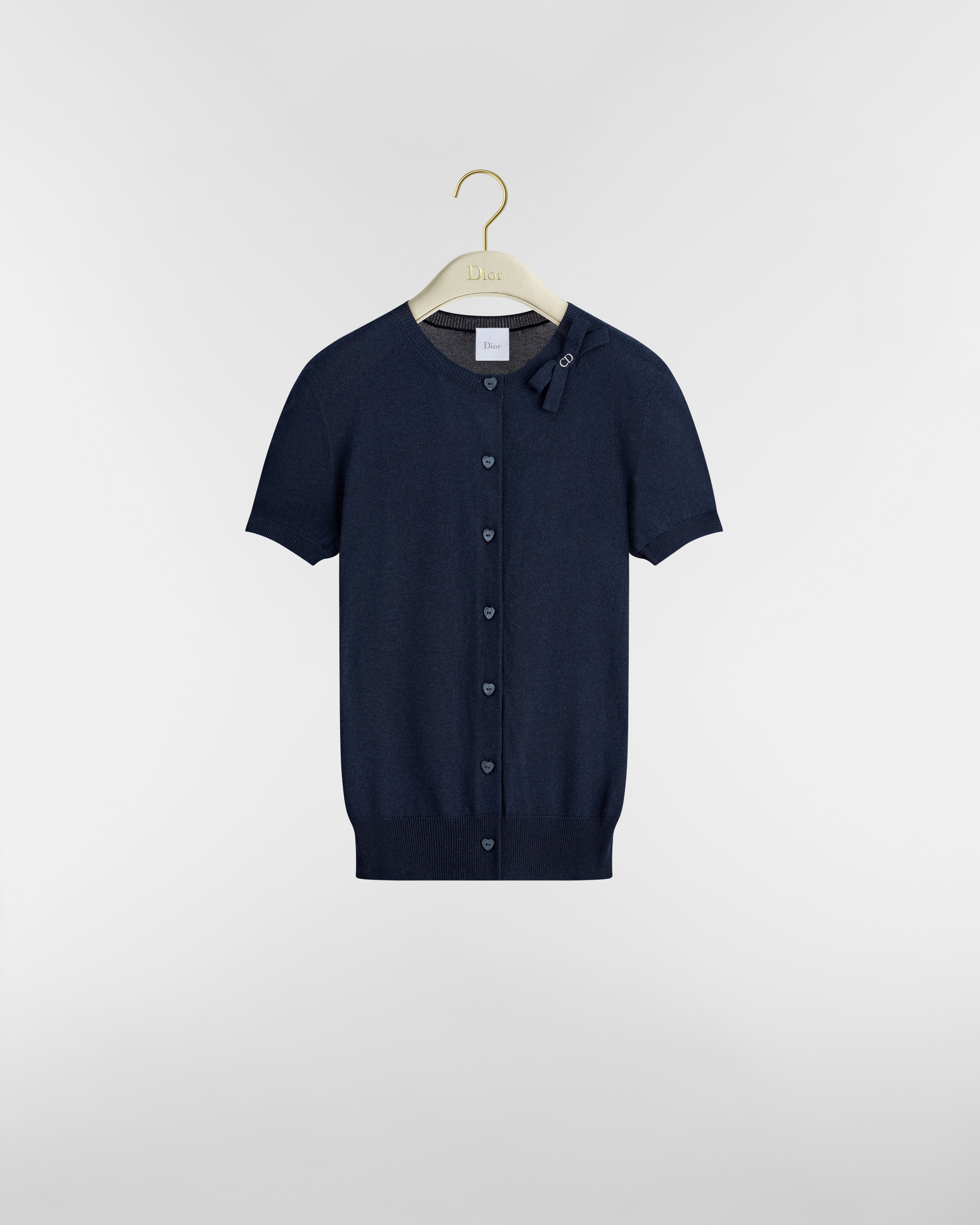 Dior Qixi Cardigan Blue Technical Cotton Jersey E01
