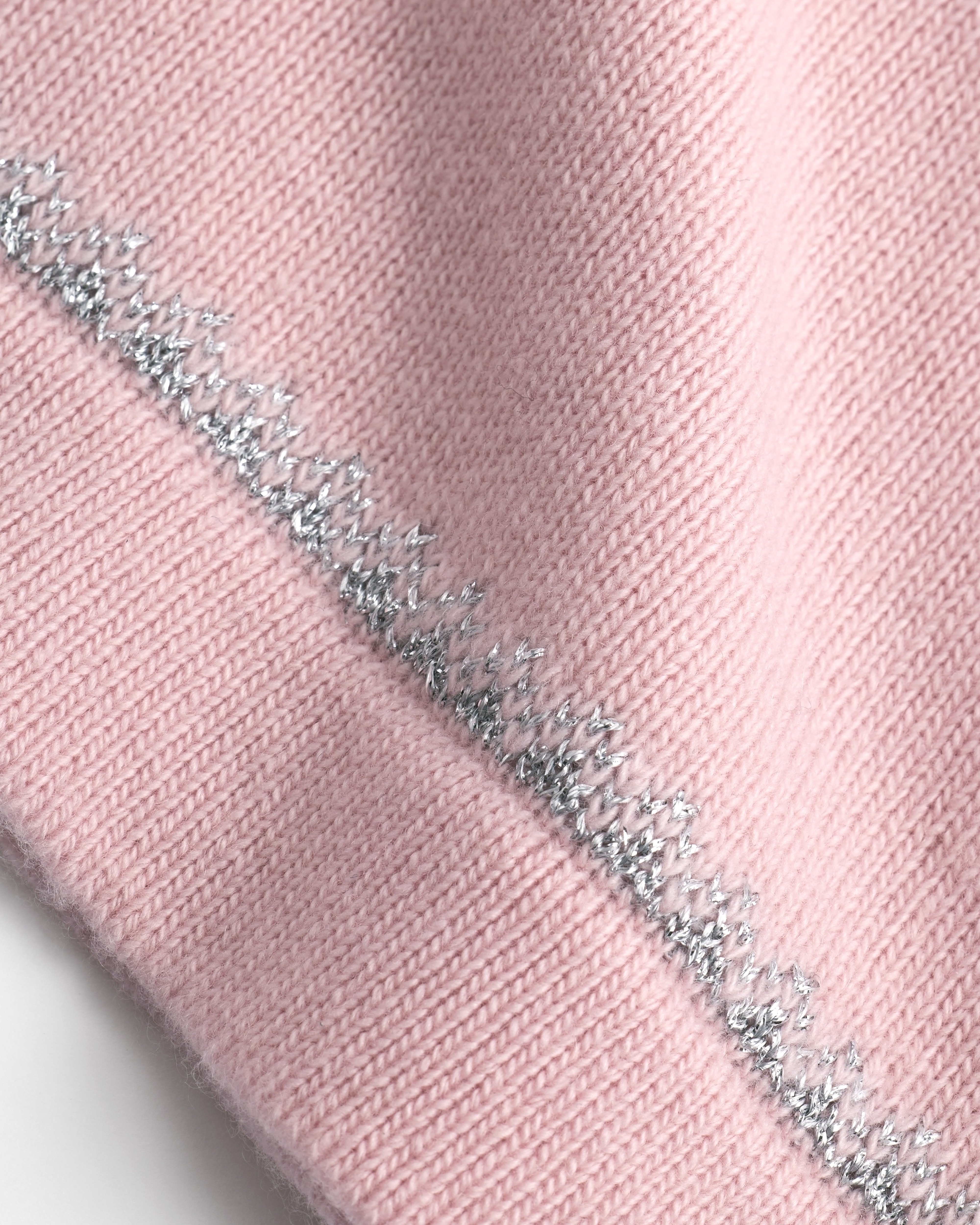 Regular-fit broek uit de DiorAlps-lijn Roze breisel van scheerwol en kasjmier met Dior Snowflake-motief E10