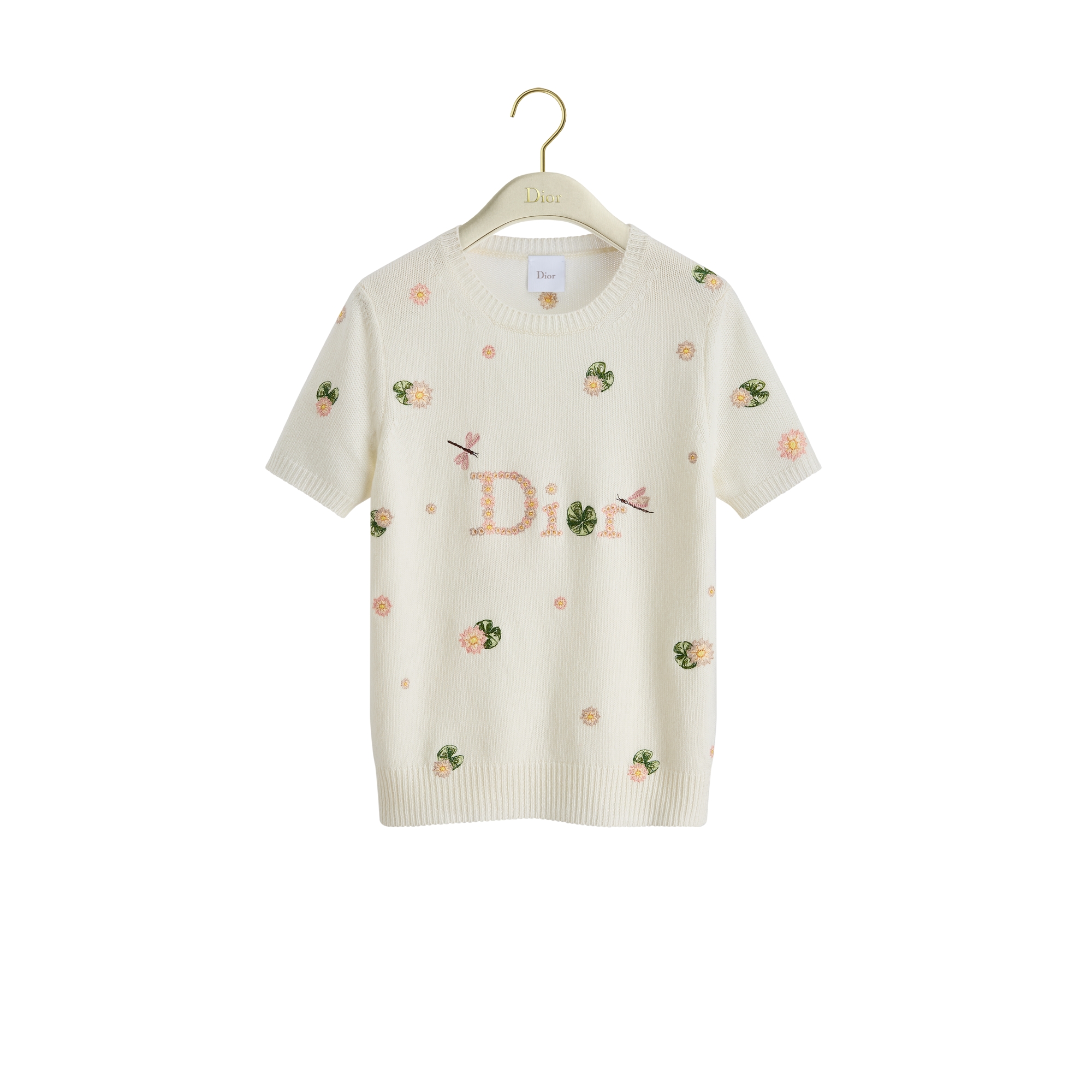 DIOR | エンブロイダリー ショートスリーブ セーター Dior Water Lily