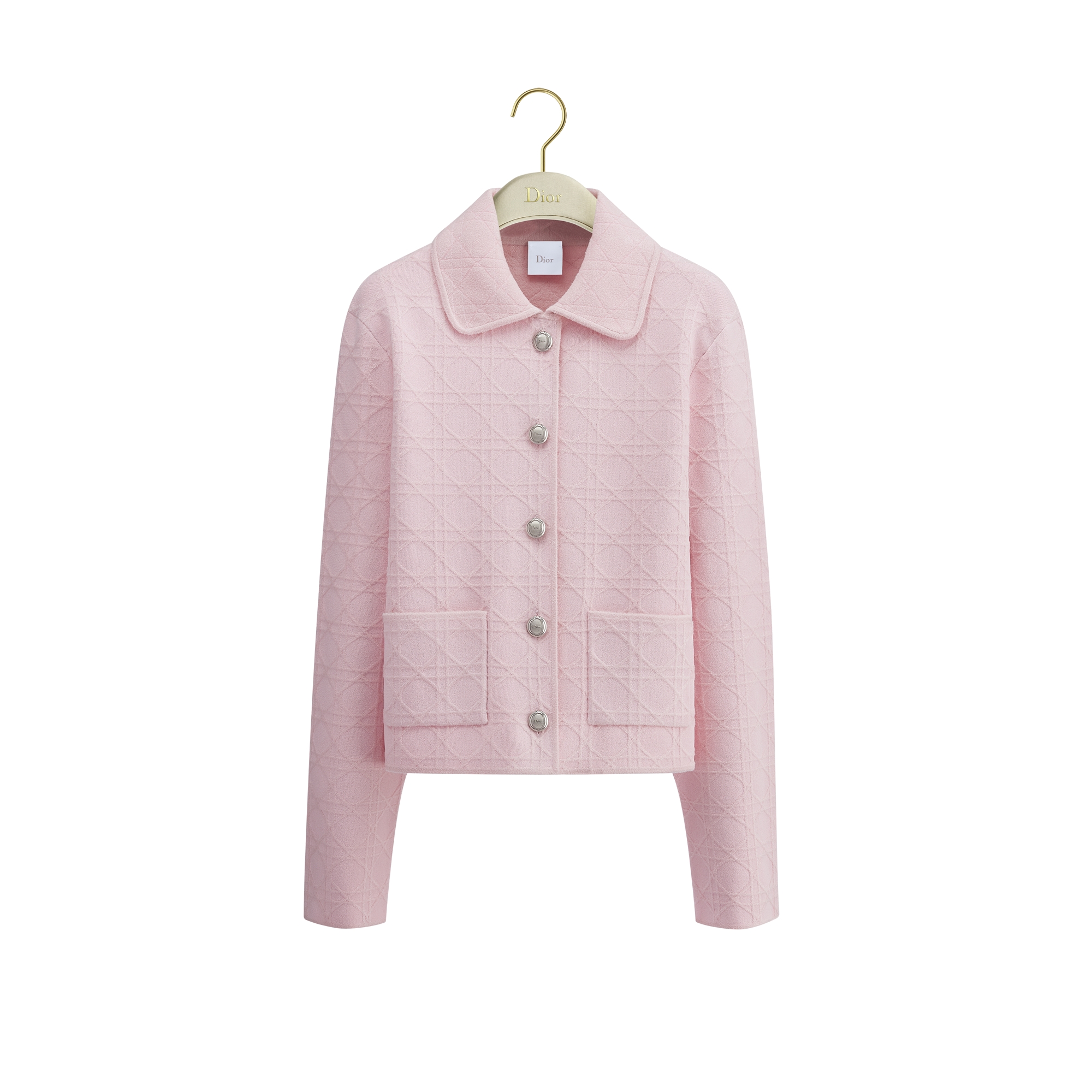 Cannage Jacket Pink Technical Jacquard E01
