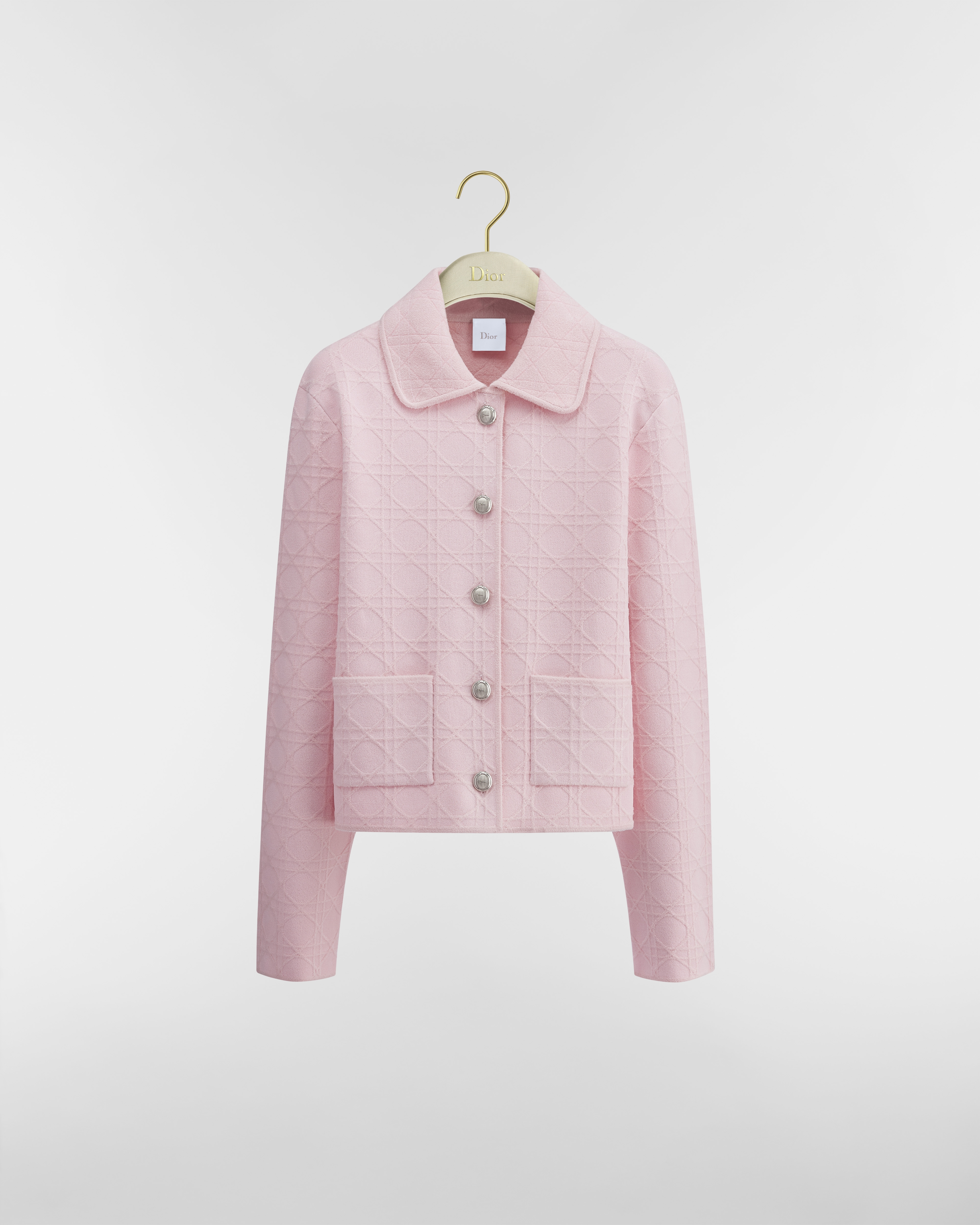 Cannage Jacket Pink Technical Jacquard E01