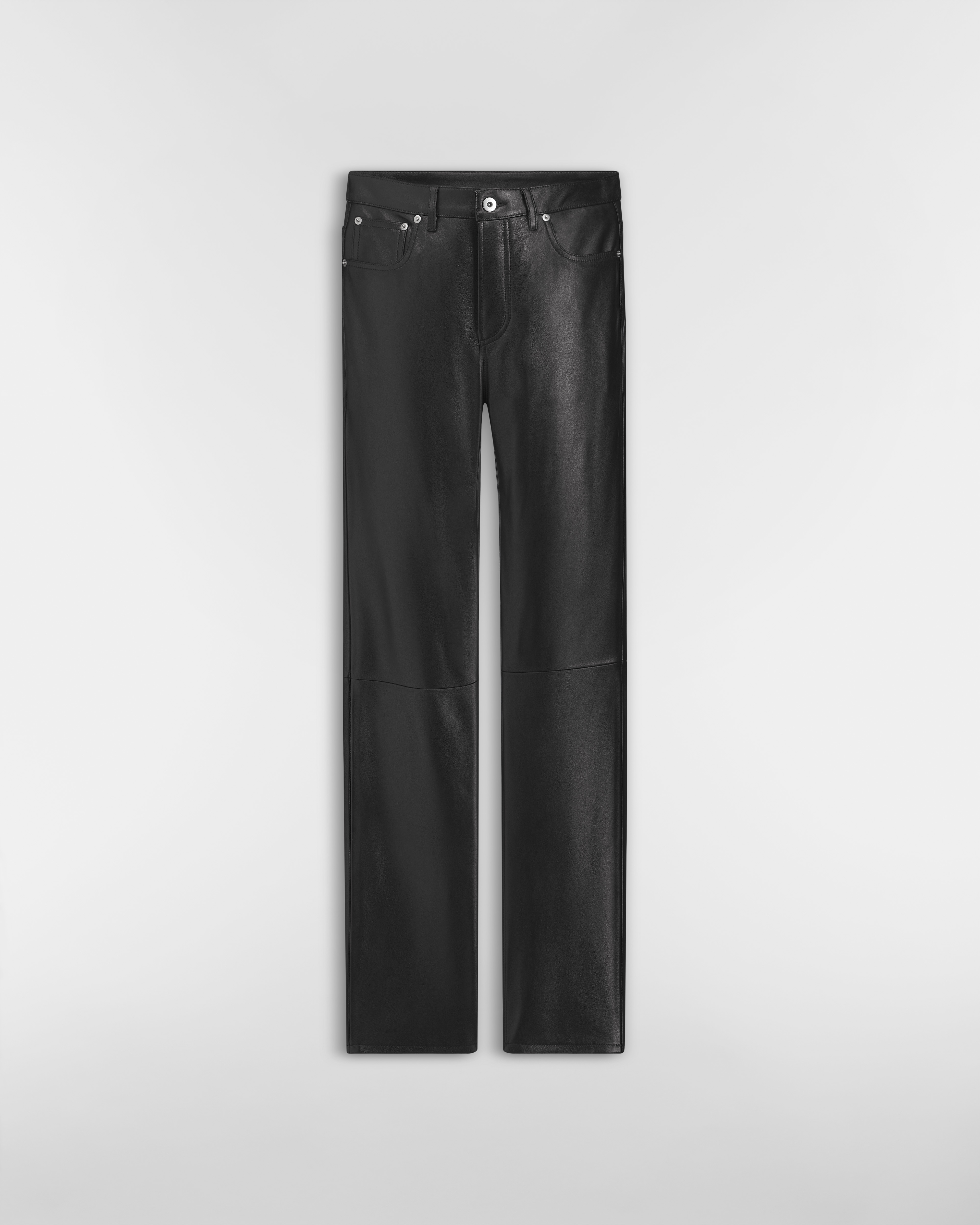 Regular-Fit Pants Black Lambskin | DIOR PL