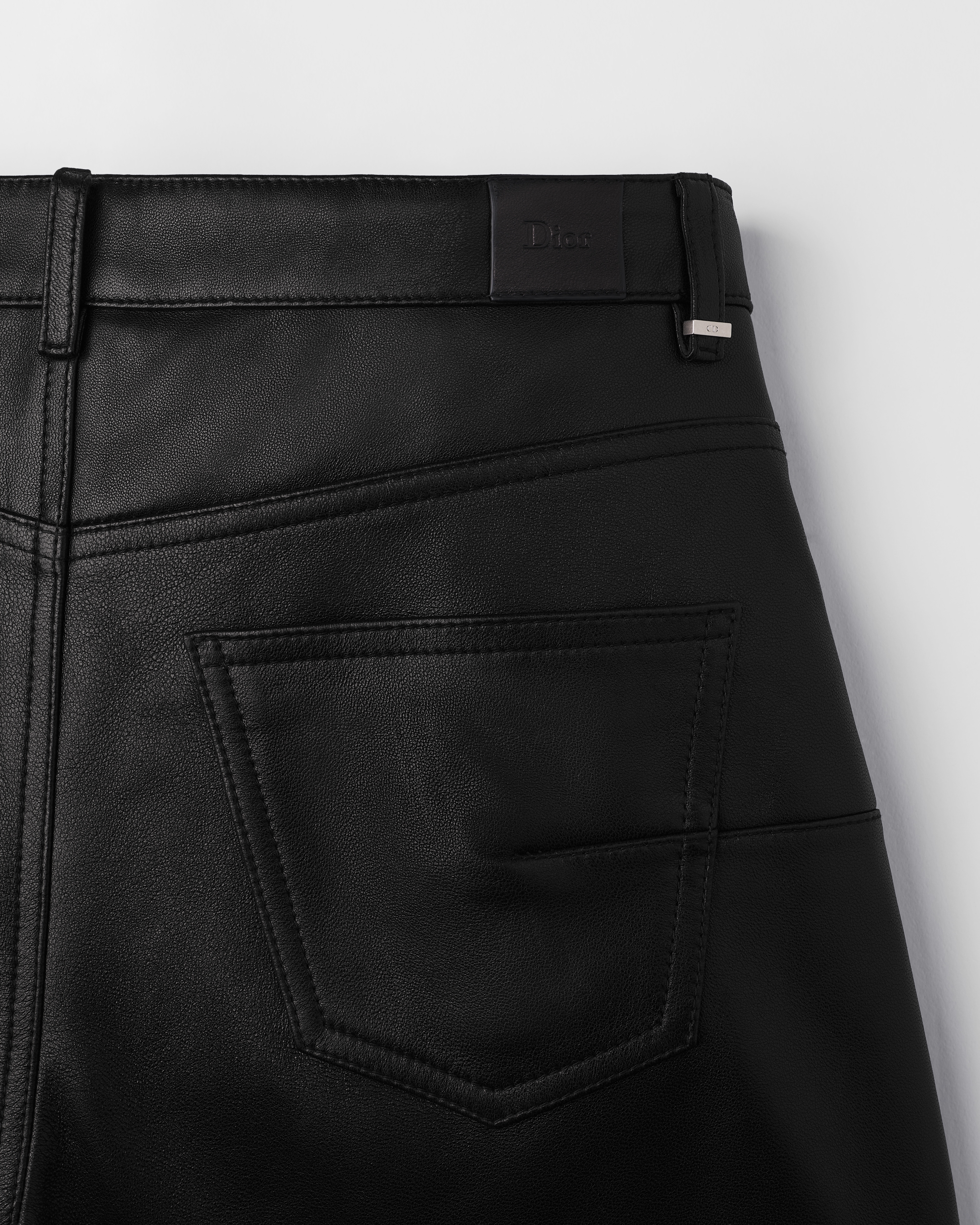 Regular-Fit Pants Black Lambskin | DIOR PL