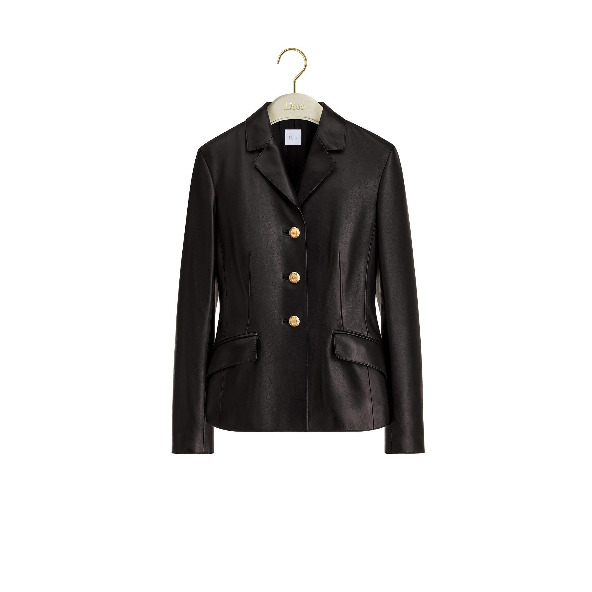 Fitted Jacket Black Lambskin E01