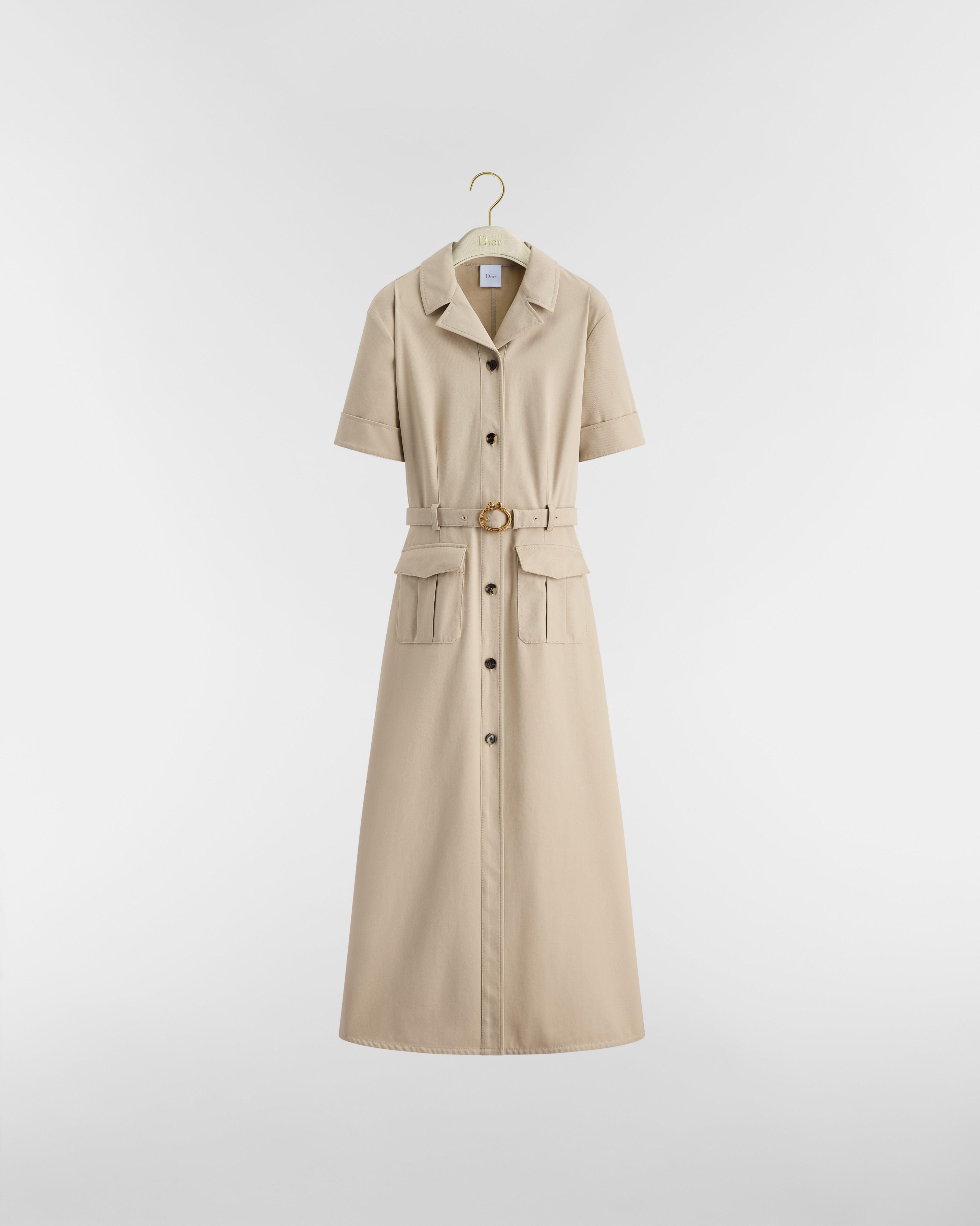 Mid-Length Belted Shirtdress