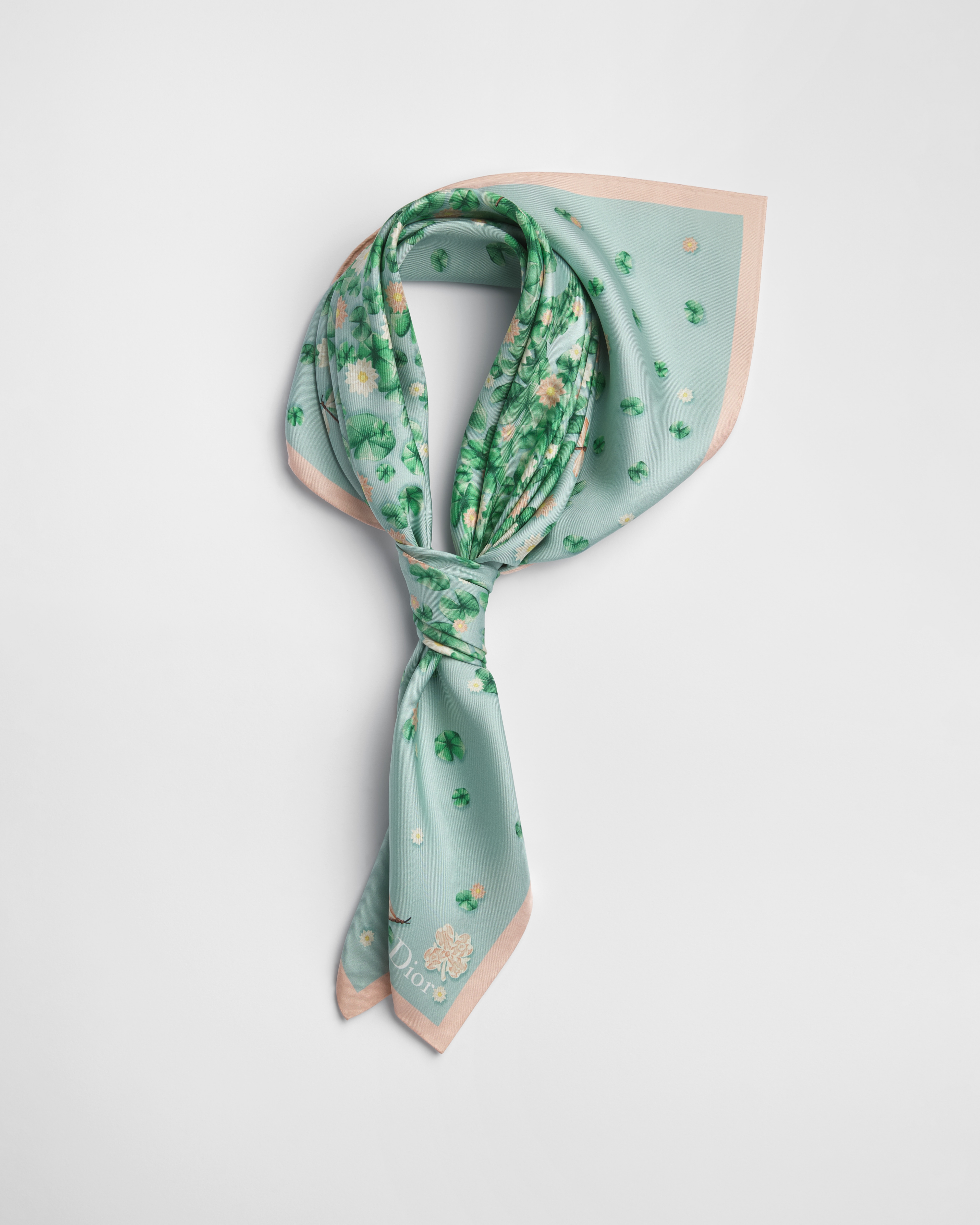 Dior Water Lily 90 Square Scarf