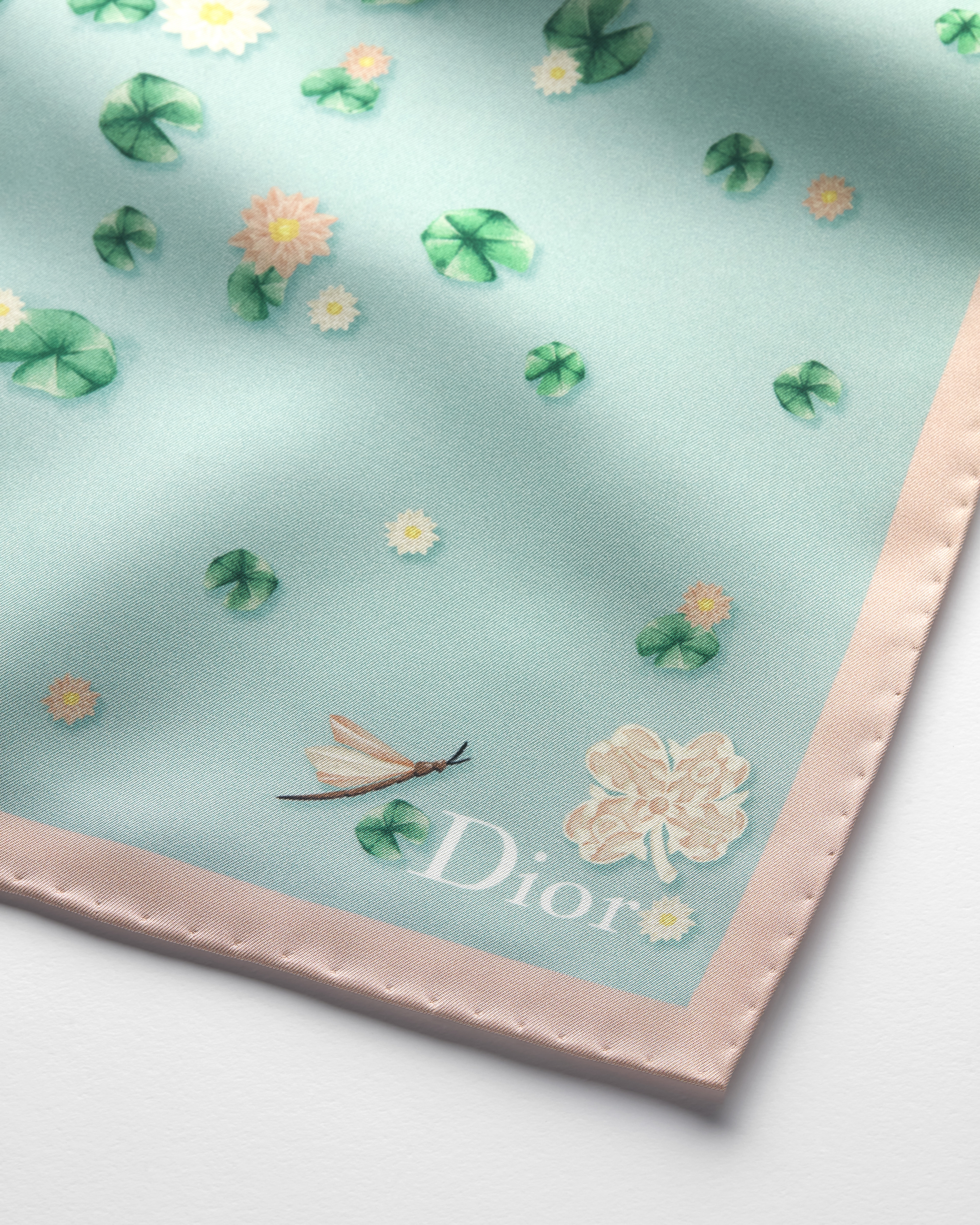 Dior Water Lily 90 Square Scarf