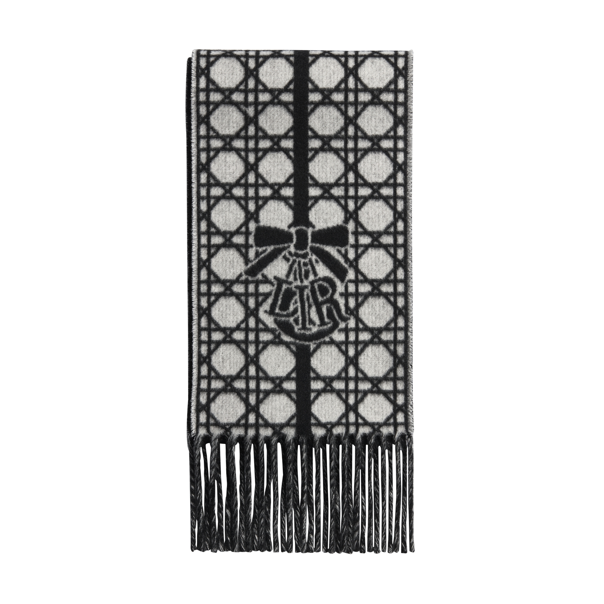  Jacquard de cashmere preto