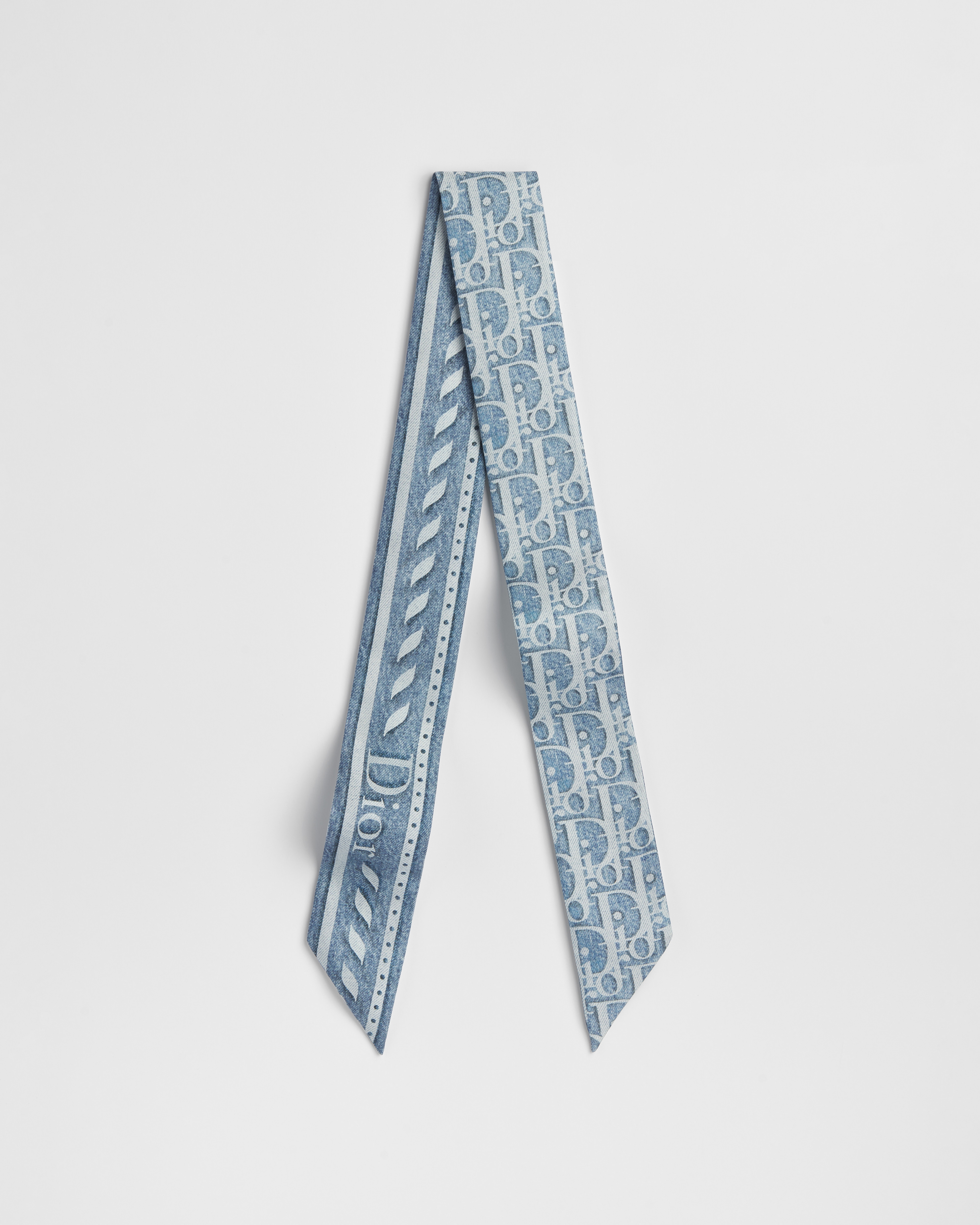 Dior Oblique Denim Mitzah Scarf