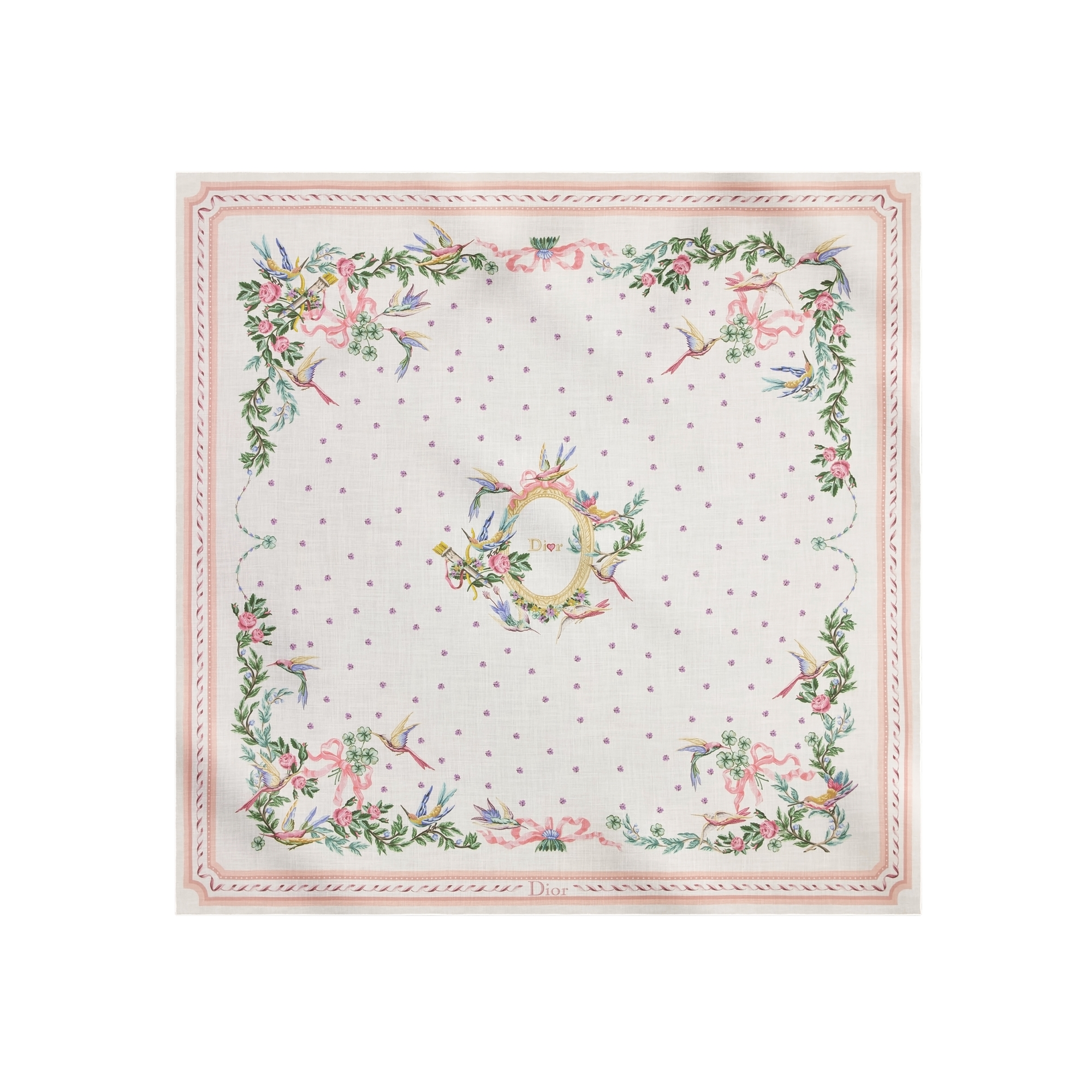 Dior Qixi Dior Colibri Shawl Multicolor Cashmere E01