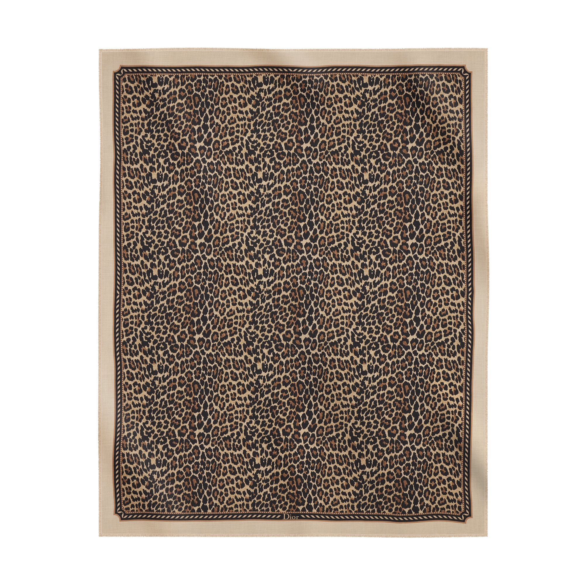 DiorAlps Dior Mizza Maxi Stole Brown Multicolor Cashmere | DIOR LU