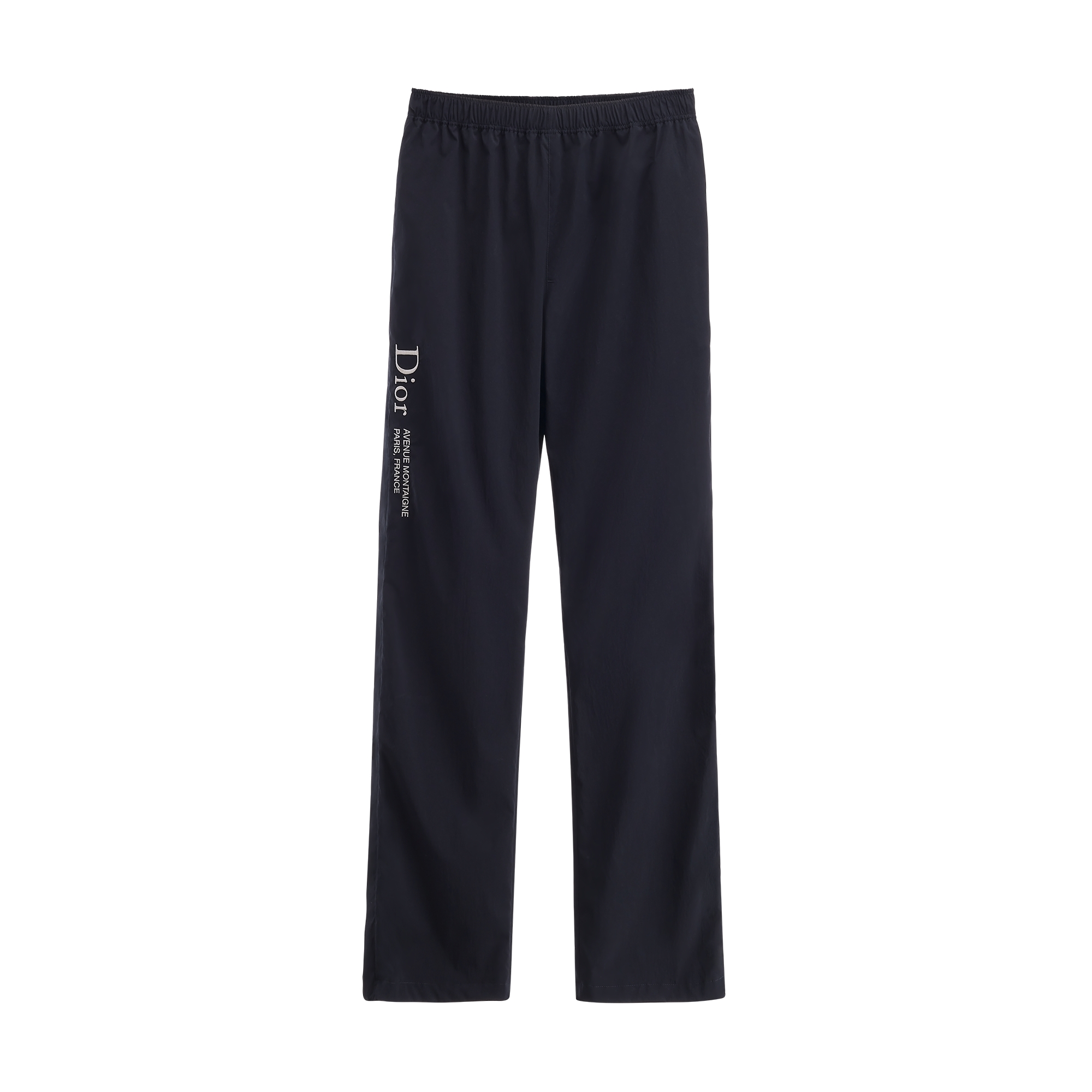 Track Pants with Dior Montaigne Embroidery Blue Technical Fabric