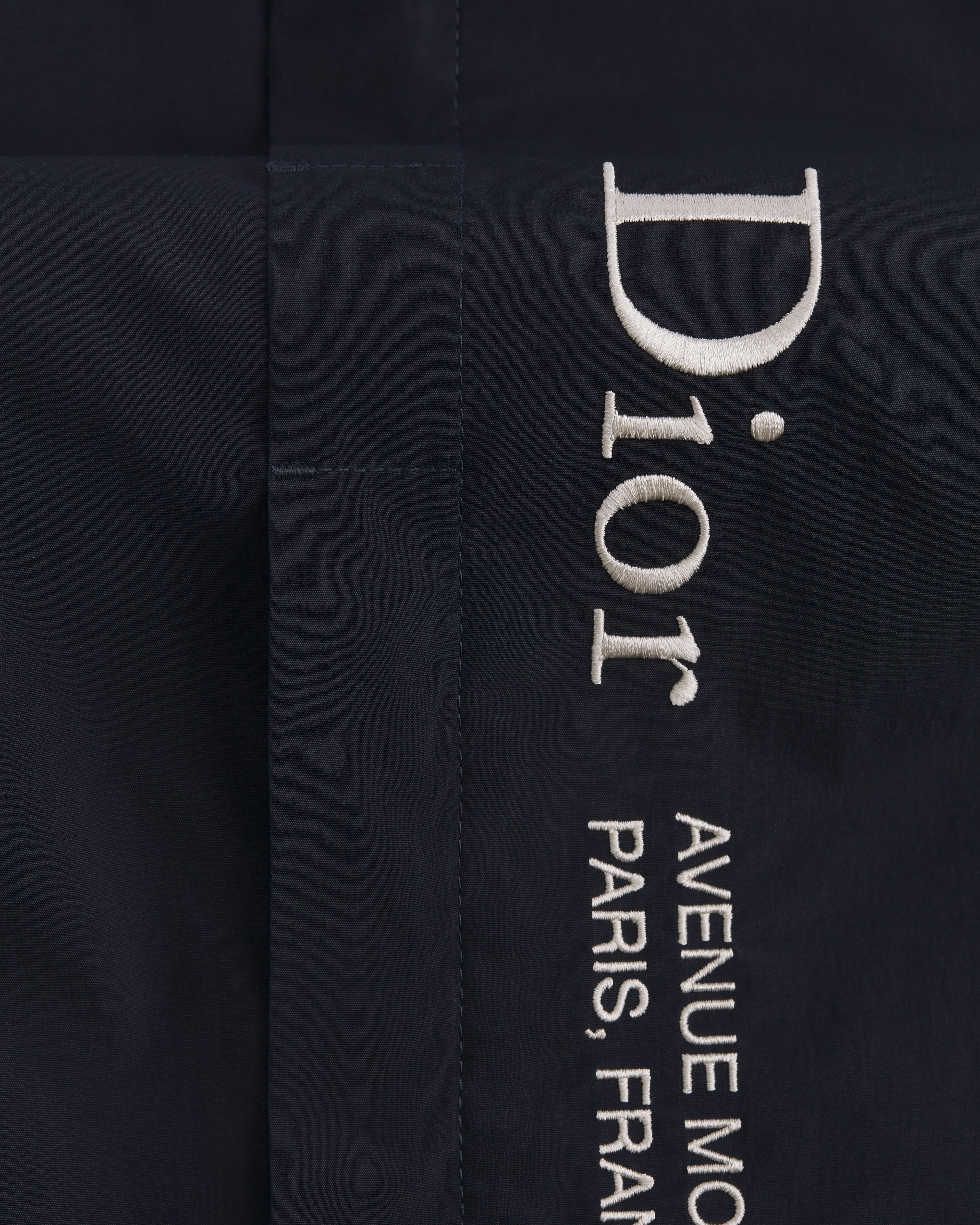 Pantalon de jogging à broderie Dior Montaigne Toile technique bleue E10
