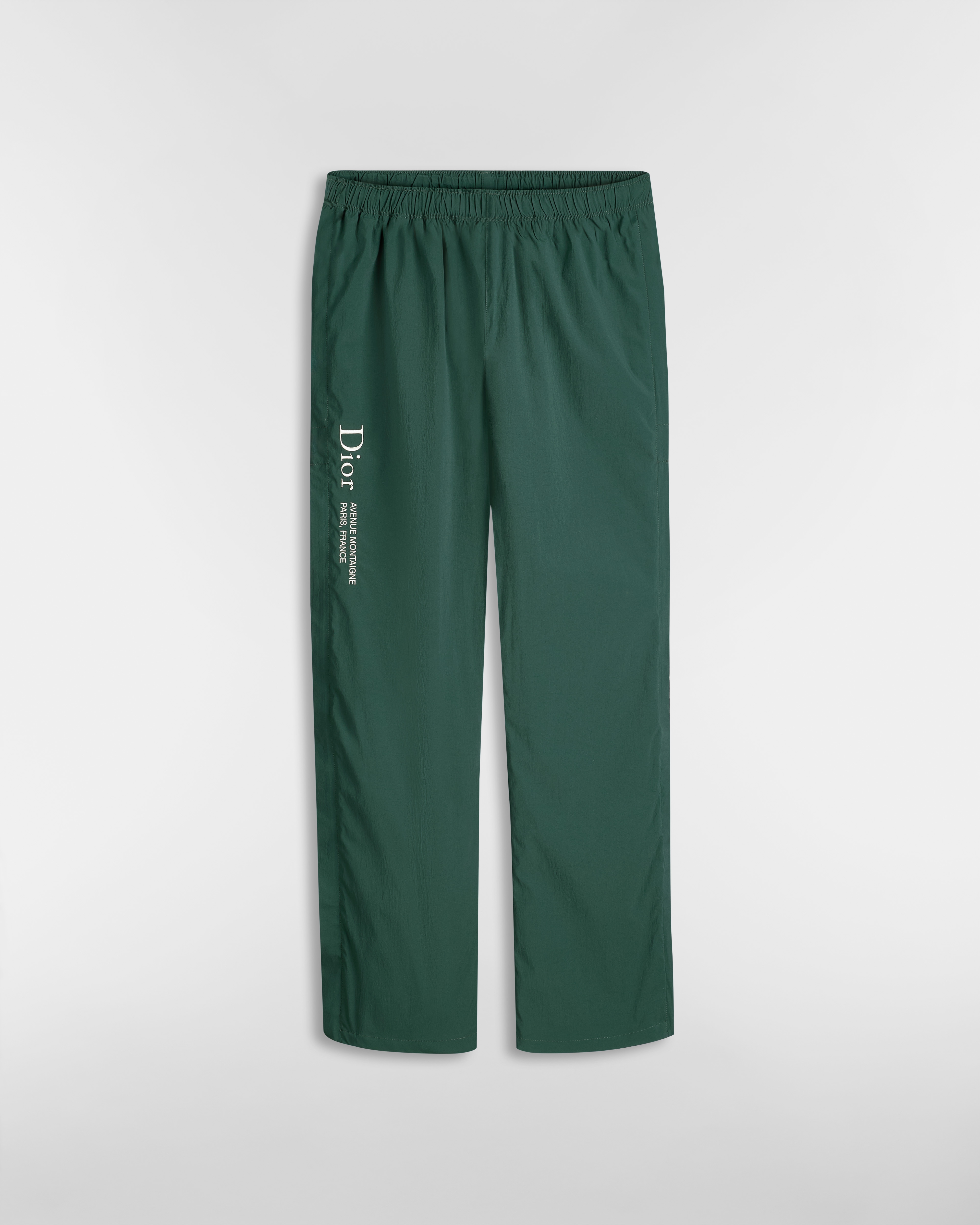 Dior Montaigne Track Pants Green Technical Fabric E01