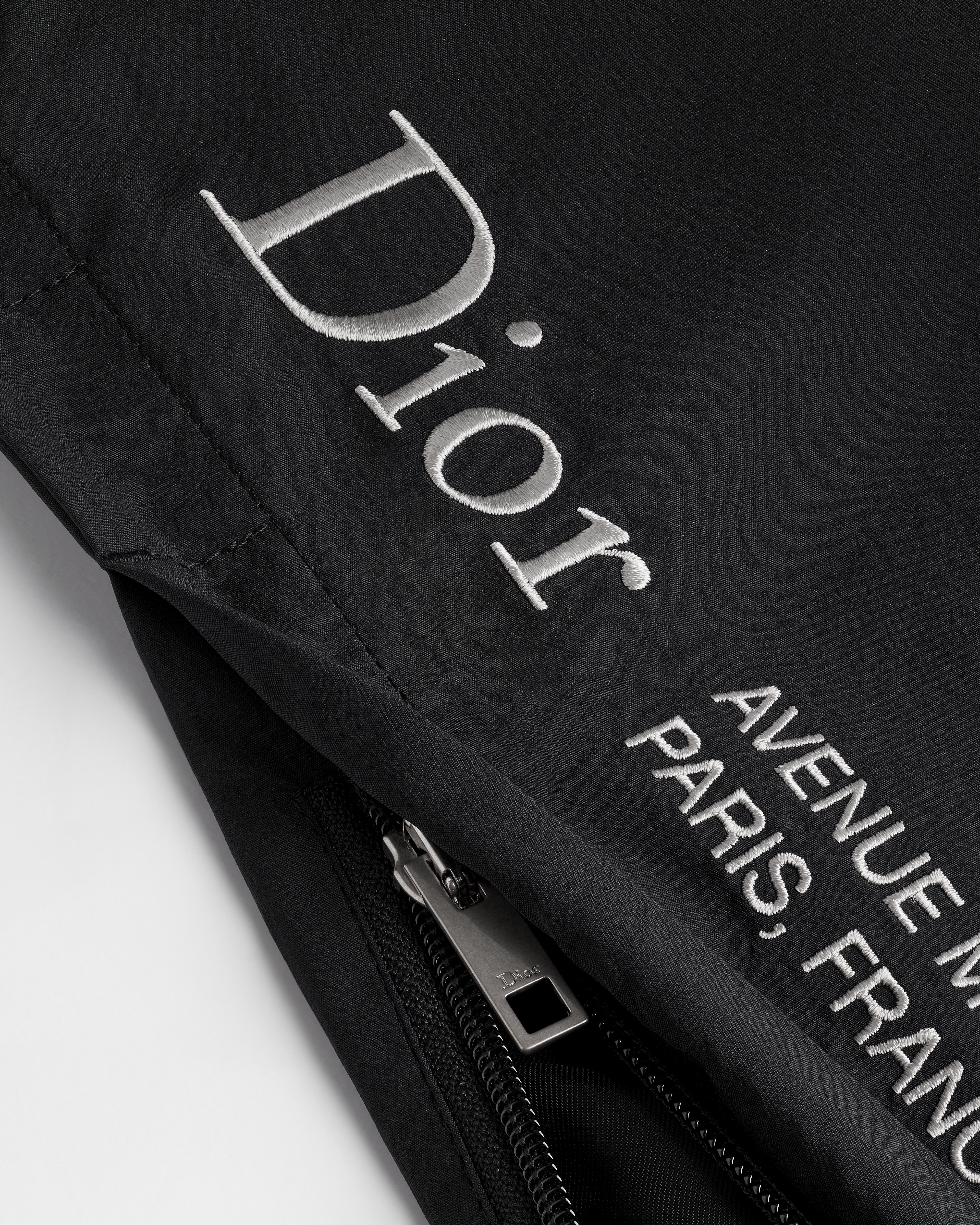 Dior Montaigne Track Pants Black Technical Fabric | DIOR AE