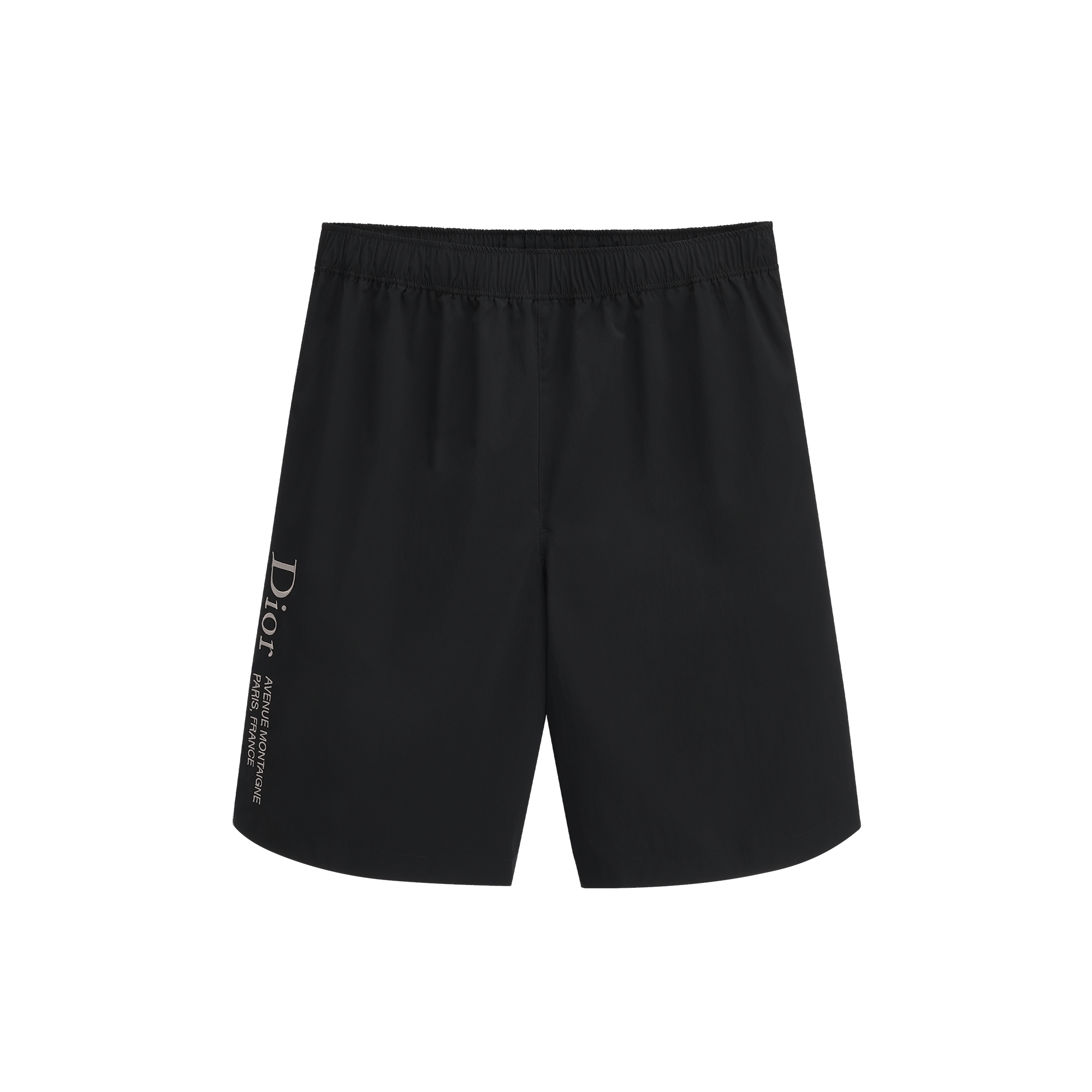 Dior ブラック ロゴパターン ショートパンツ DIOR | Dior Montaigne トラック ショートパンツ テクニカル ファブリック