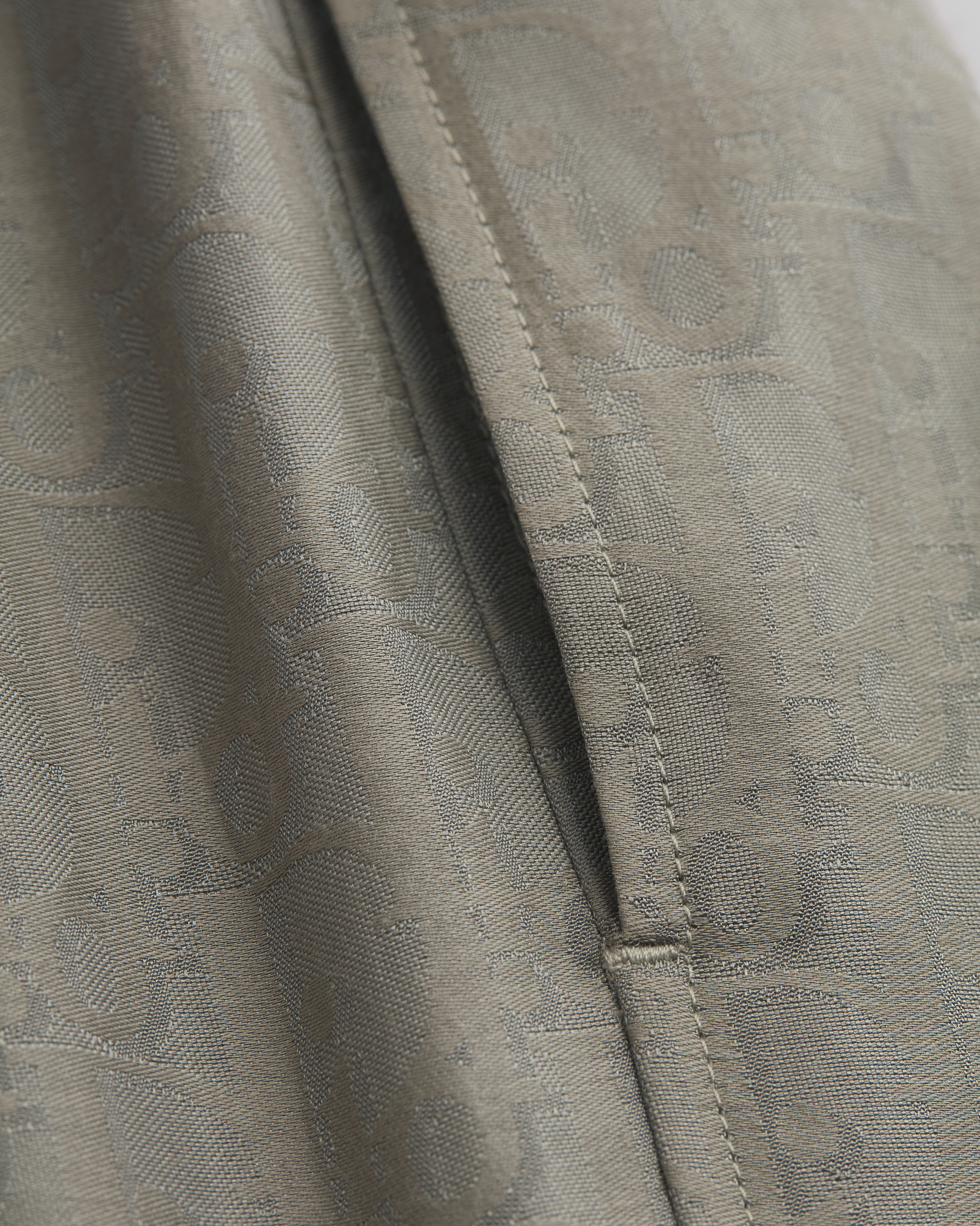 Dior Oblique 短褲 灰色棉和絲質緹花 E10