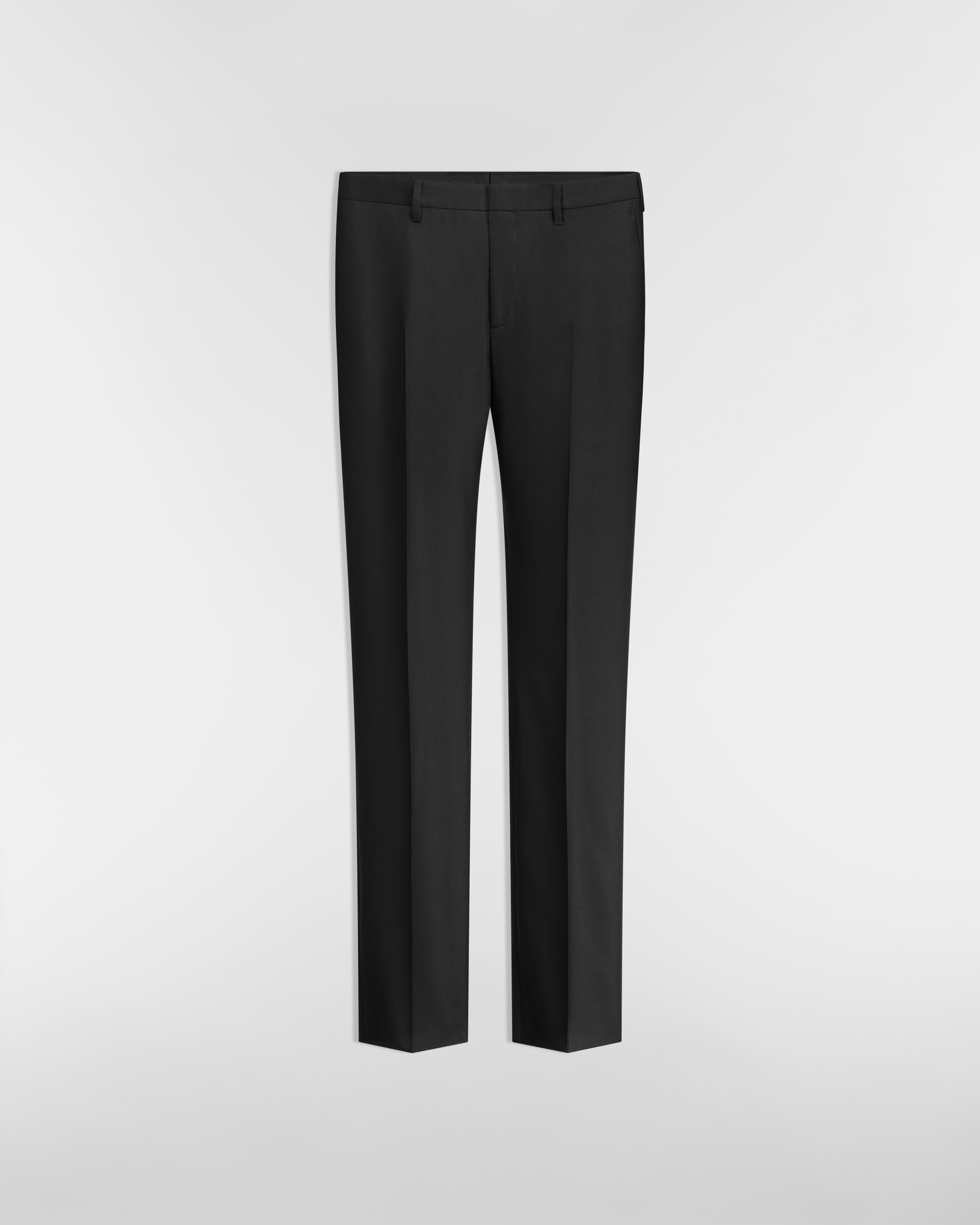 Dior Icons Tailored Pants Black Cashmere and Silk Twill E01