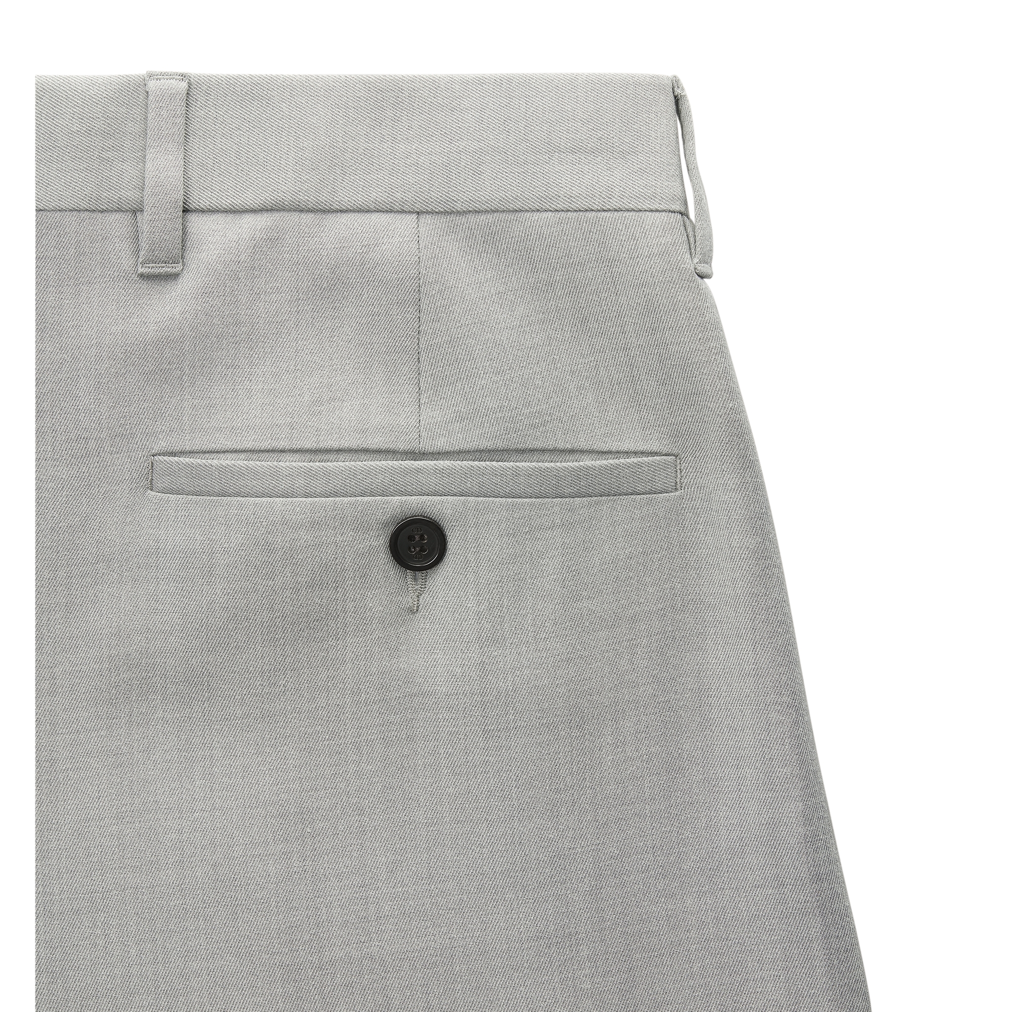 Pleated Pants with Cuffs Gray Virgin Wool Twill Blend E10