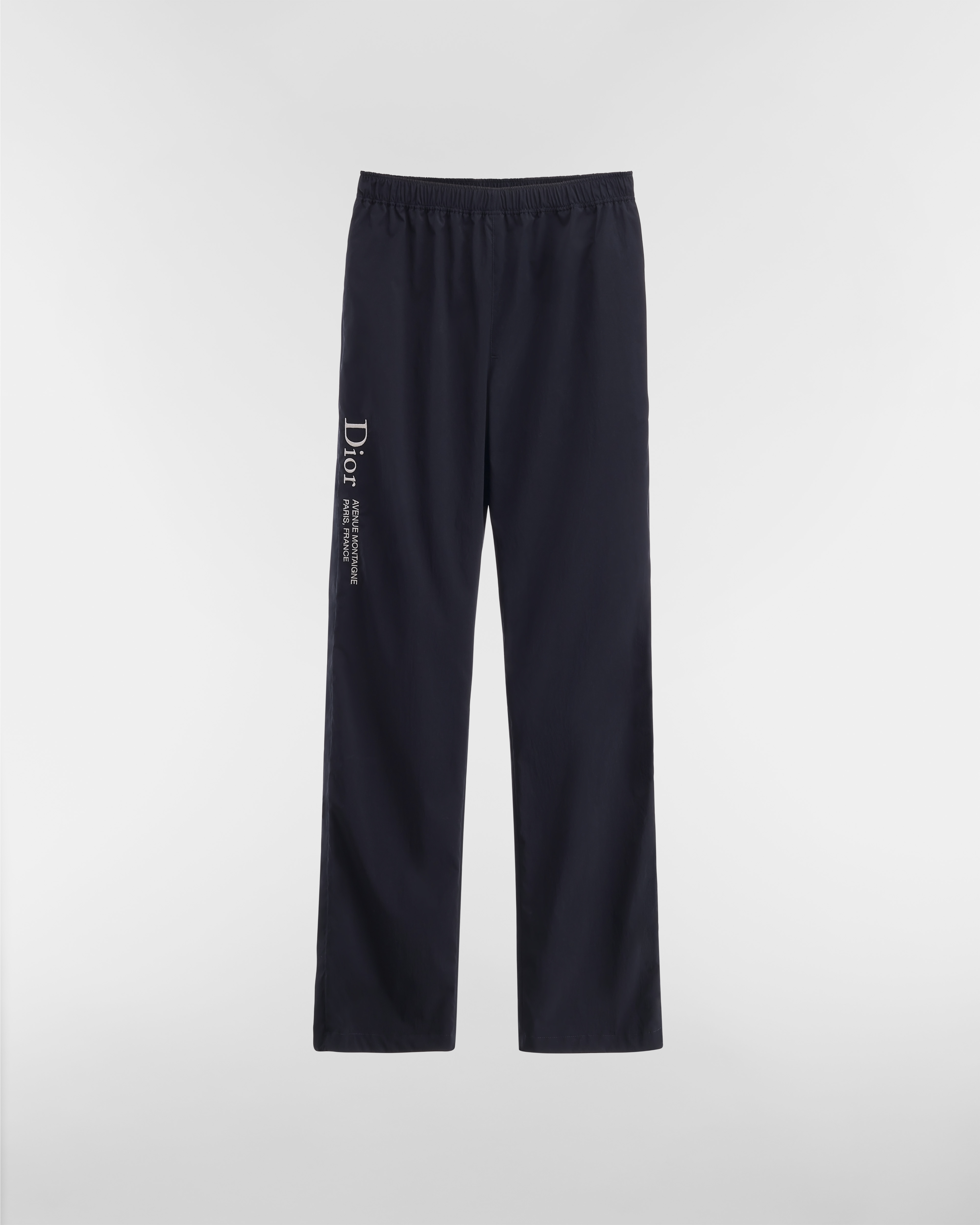 Dior Montaigne 刺繡運動長褲 藍色科技布料 E01