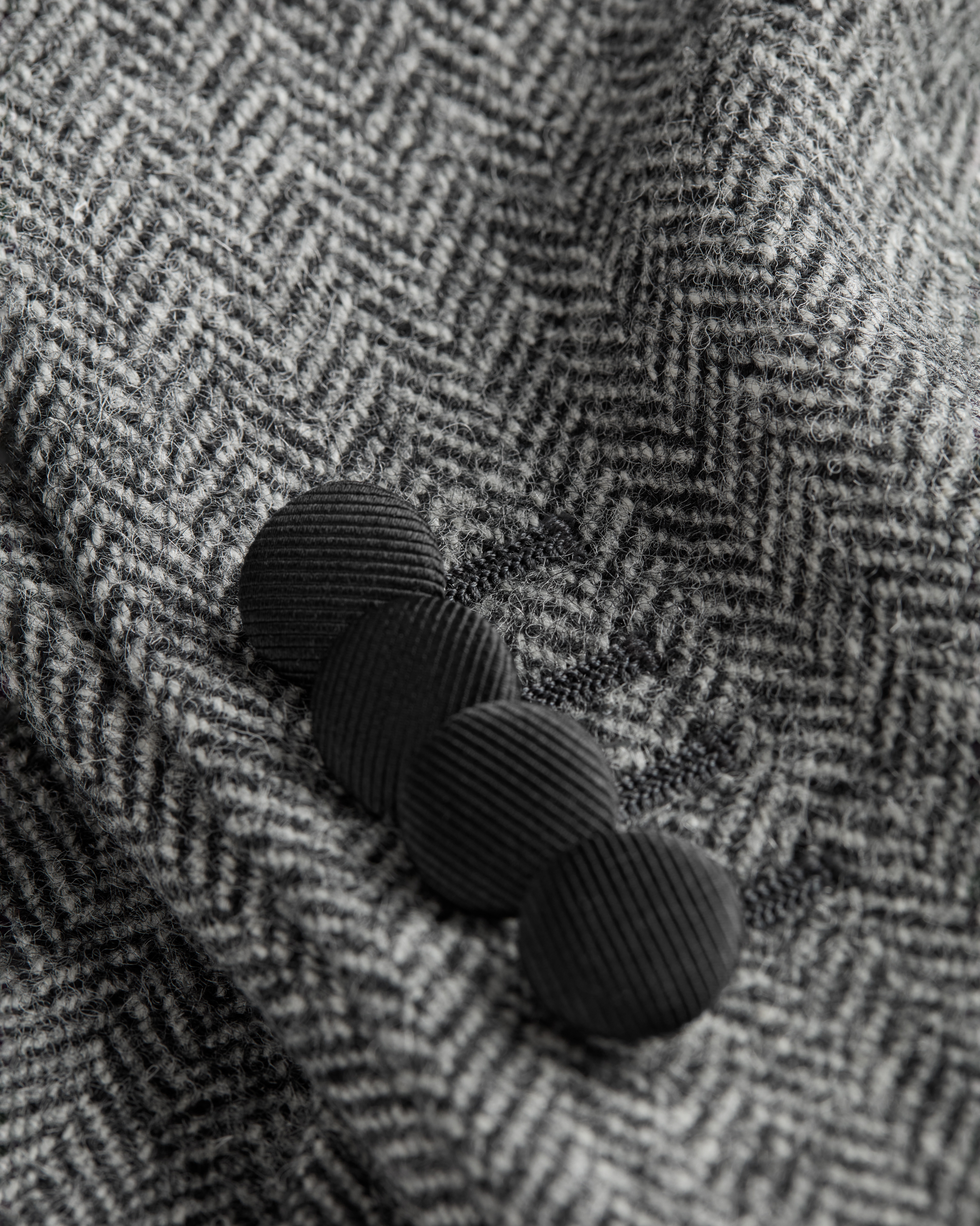 Veste Bar Drap de laine vierge grise E11