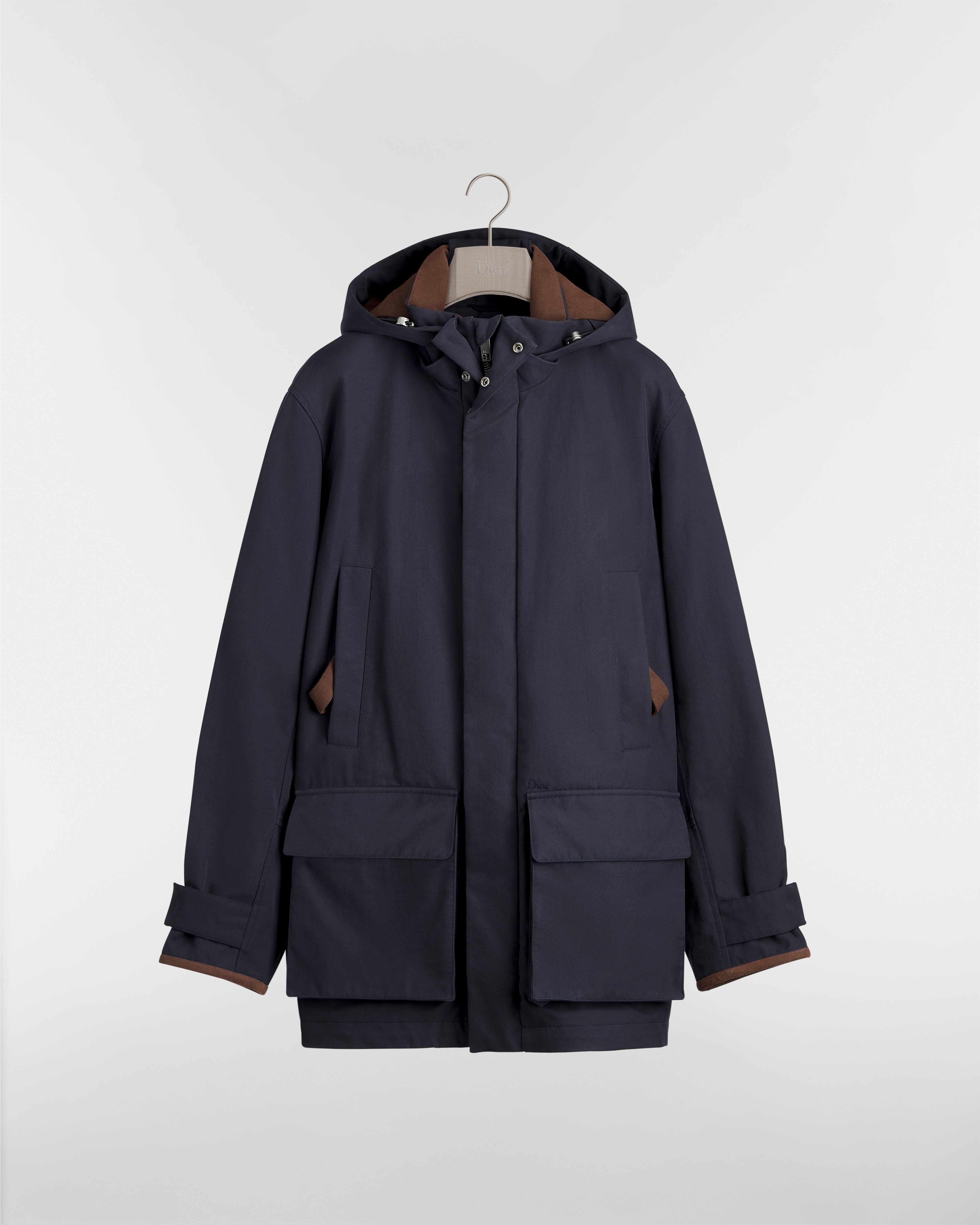 夾克大褸 藍色棉質斜紋布 E01