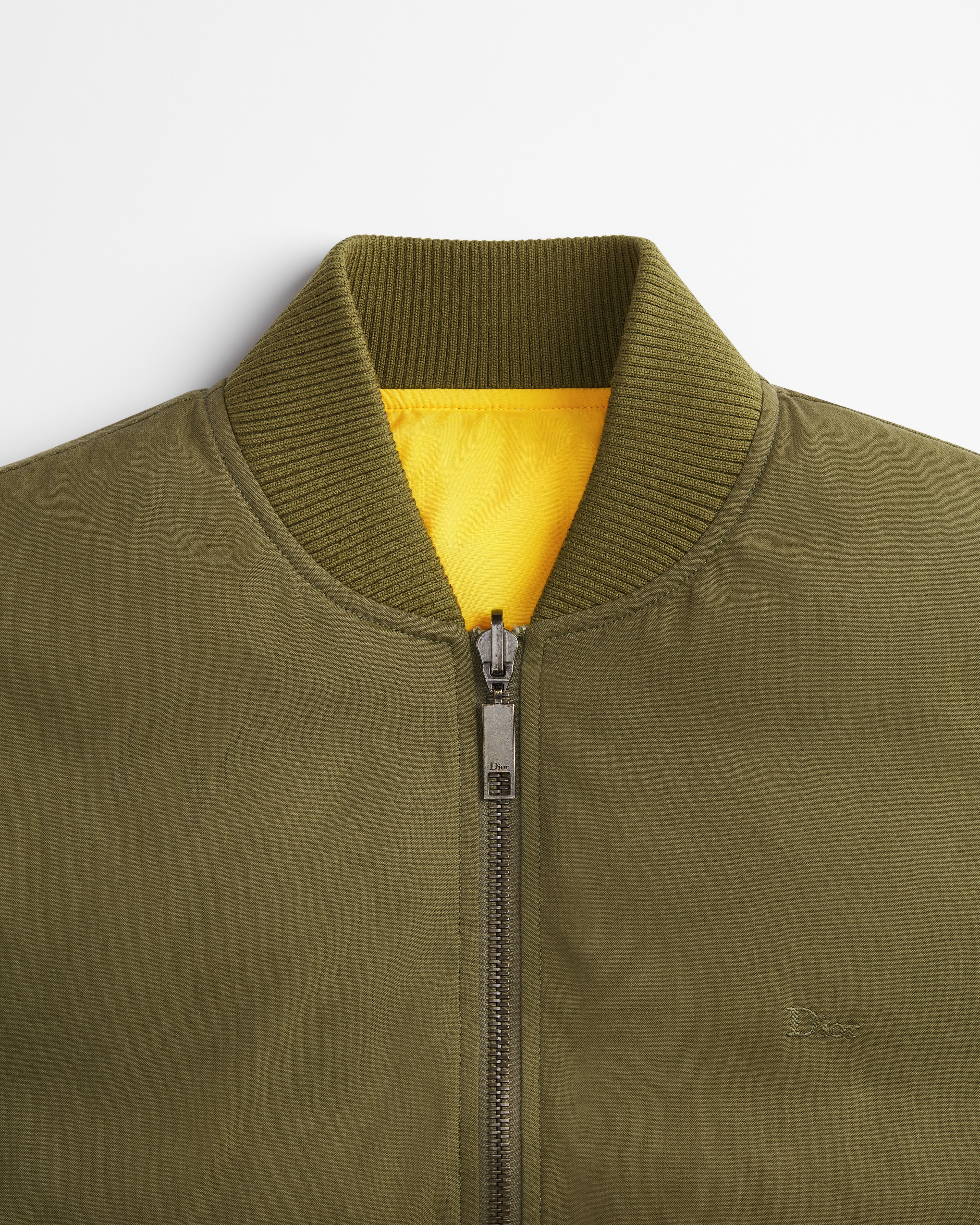 Book Cover Reversible Bomber Jacket Green Cotton Blend E11