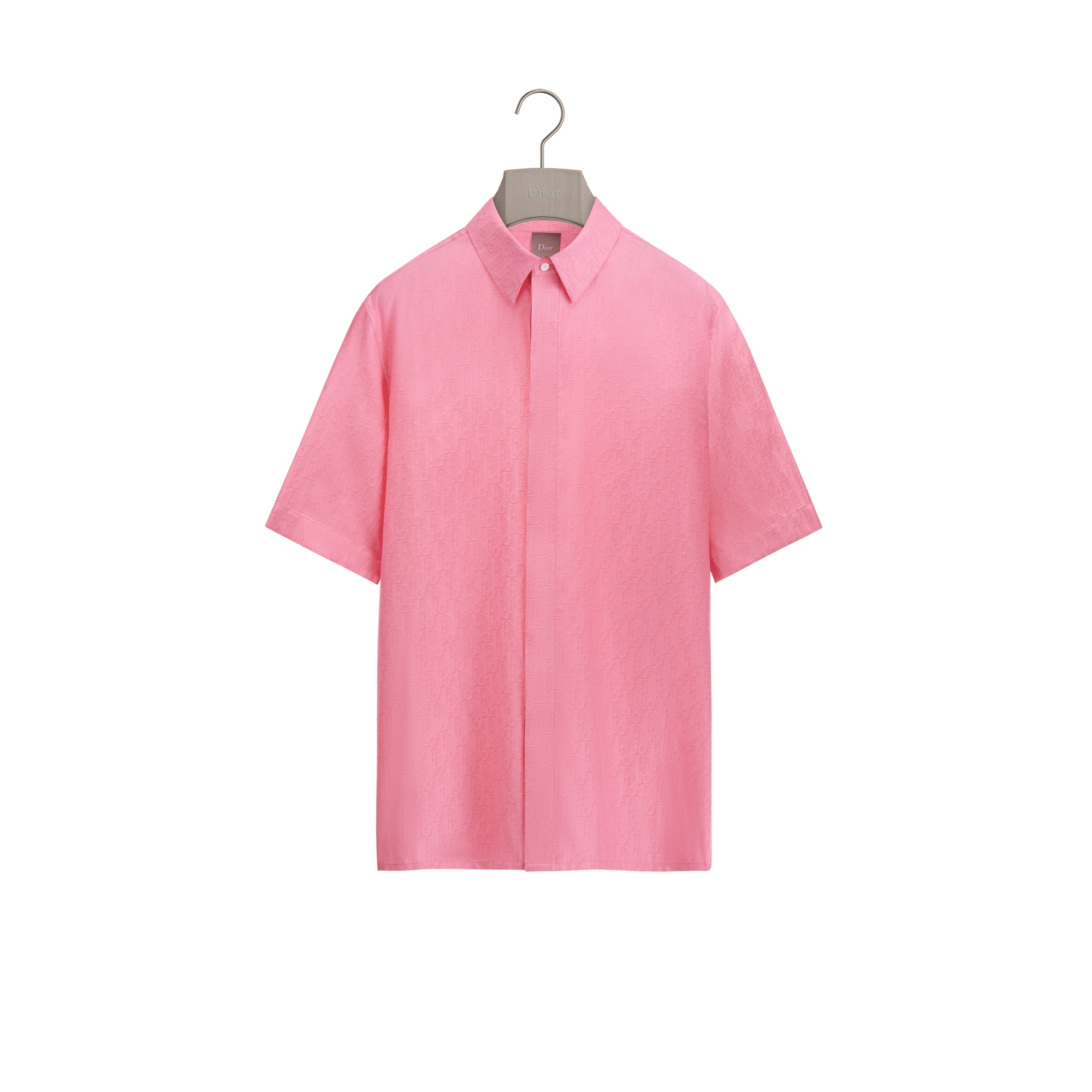  Jacquard de algodão e seda rosa