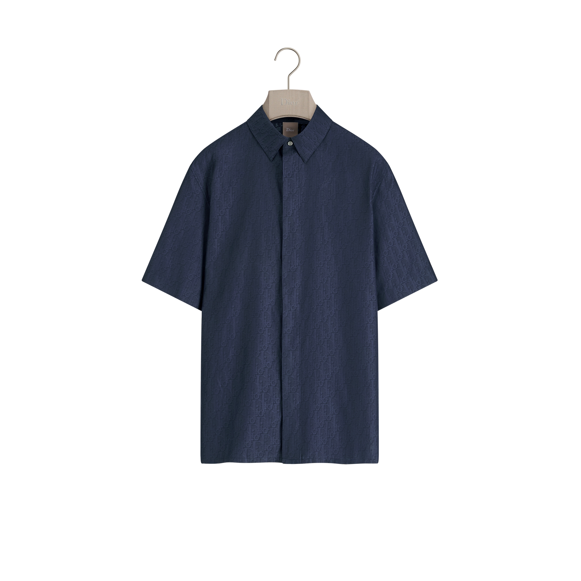  Blue Cotton-Silk Jacquard