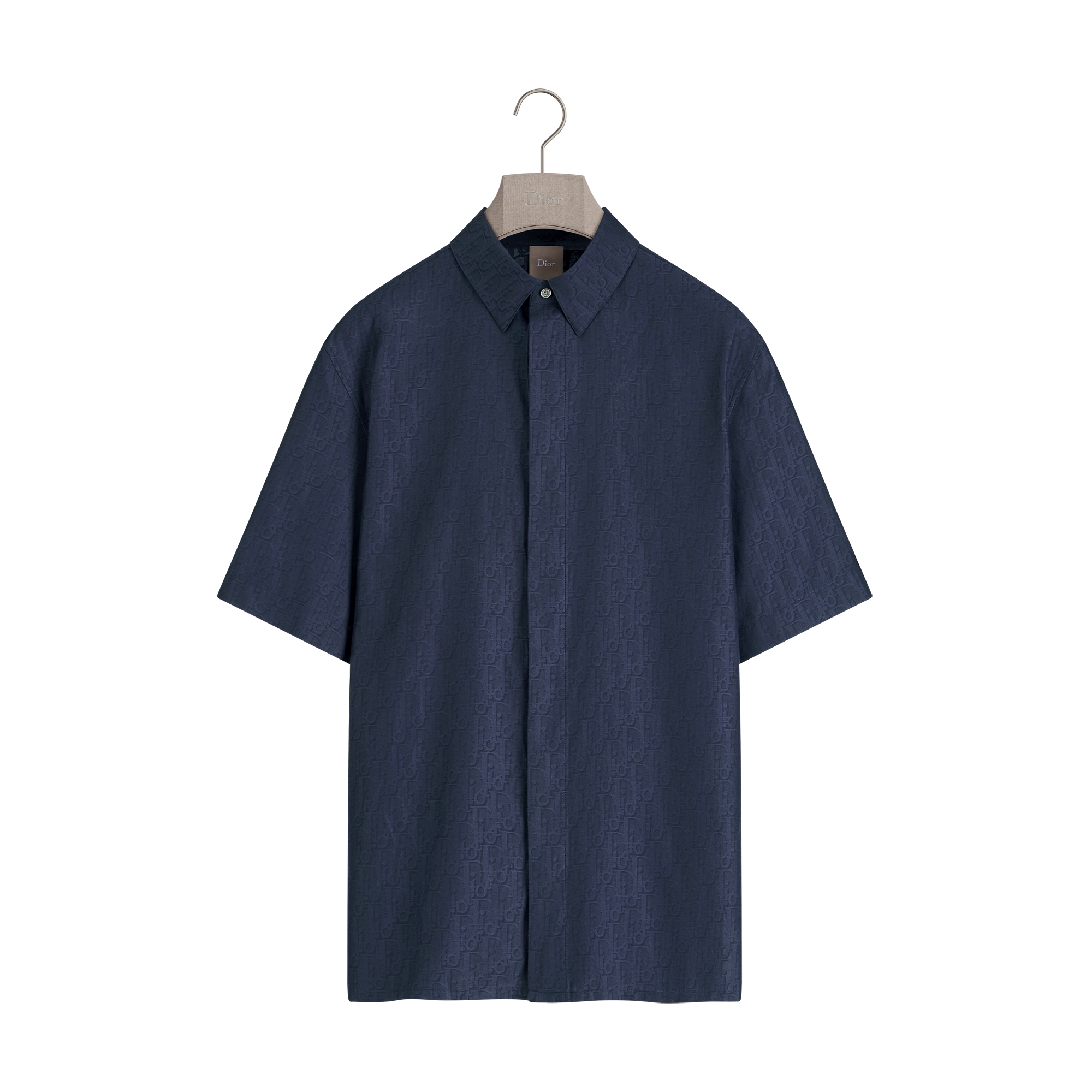  Blue Cotton-Silk Jacquard
