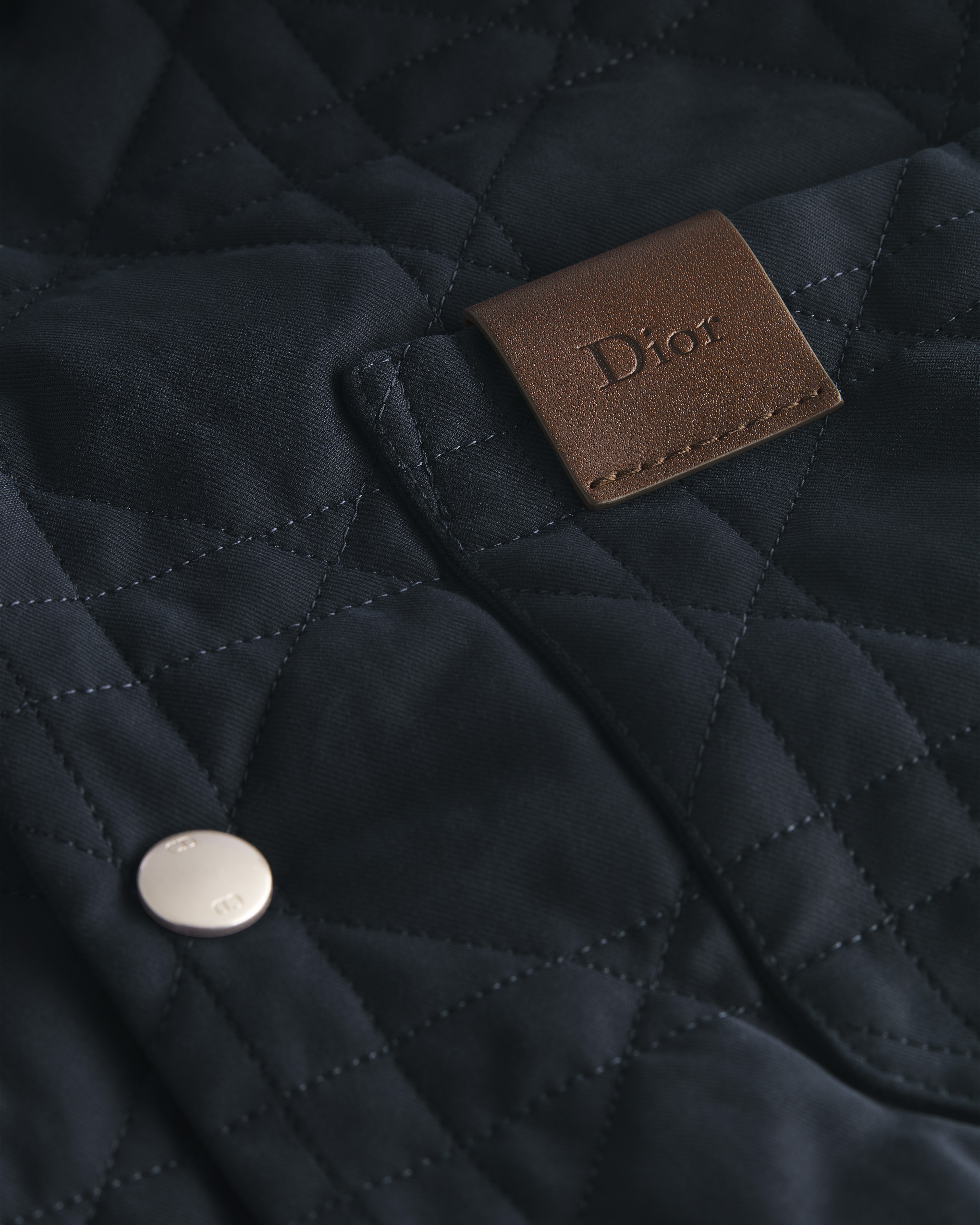 Cannage Overshirt with Leather Dior Patch