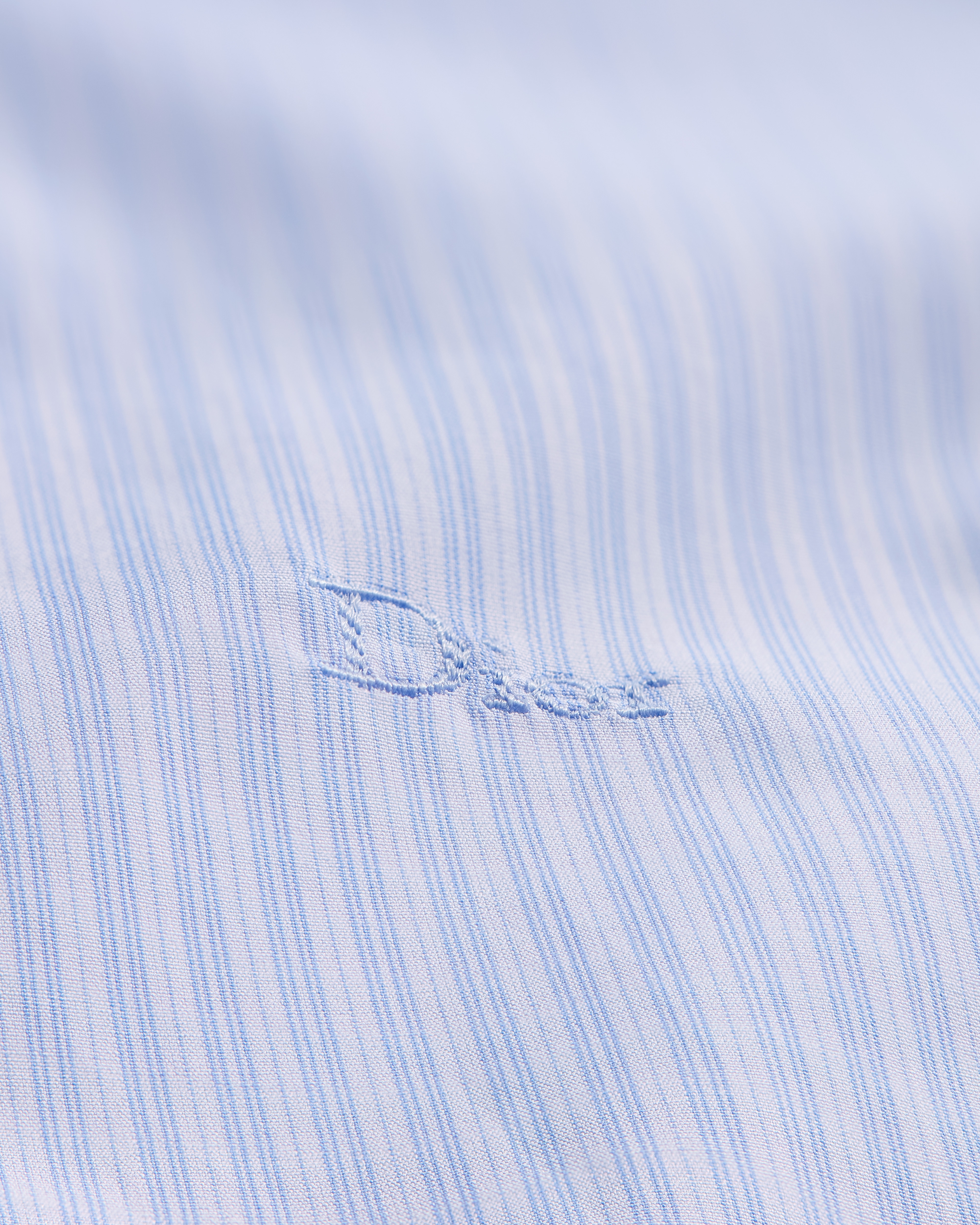 Camisa con bordado Dior Popelina de algodón azul a rayas E10