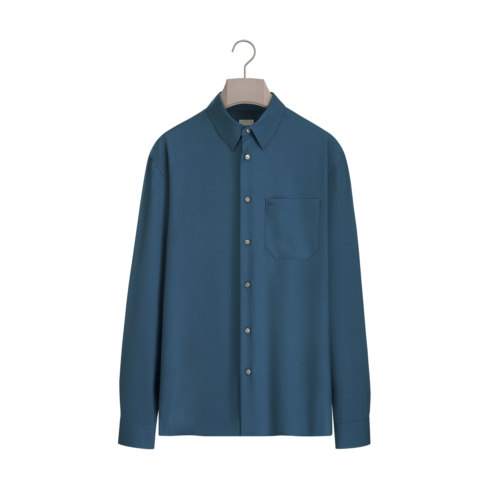 390●新品タグ付 DIOR 長袖 トップス　80 DIOR | Dior シャツ エンブロイダリー カシミヤ & シルク ツイル