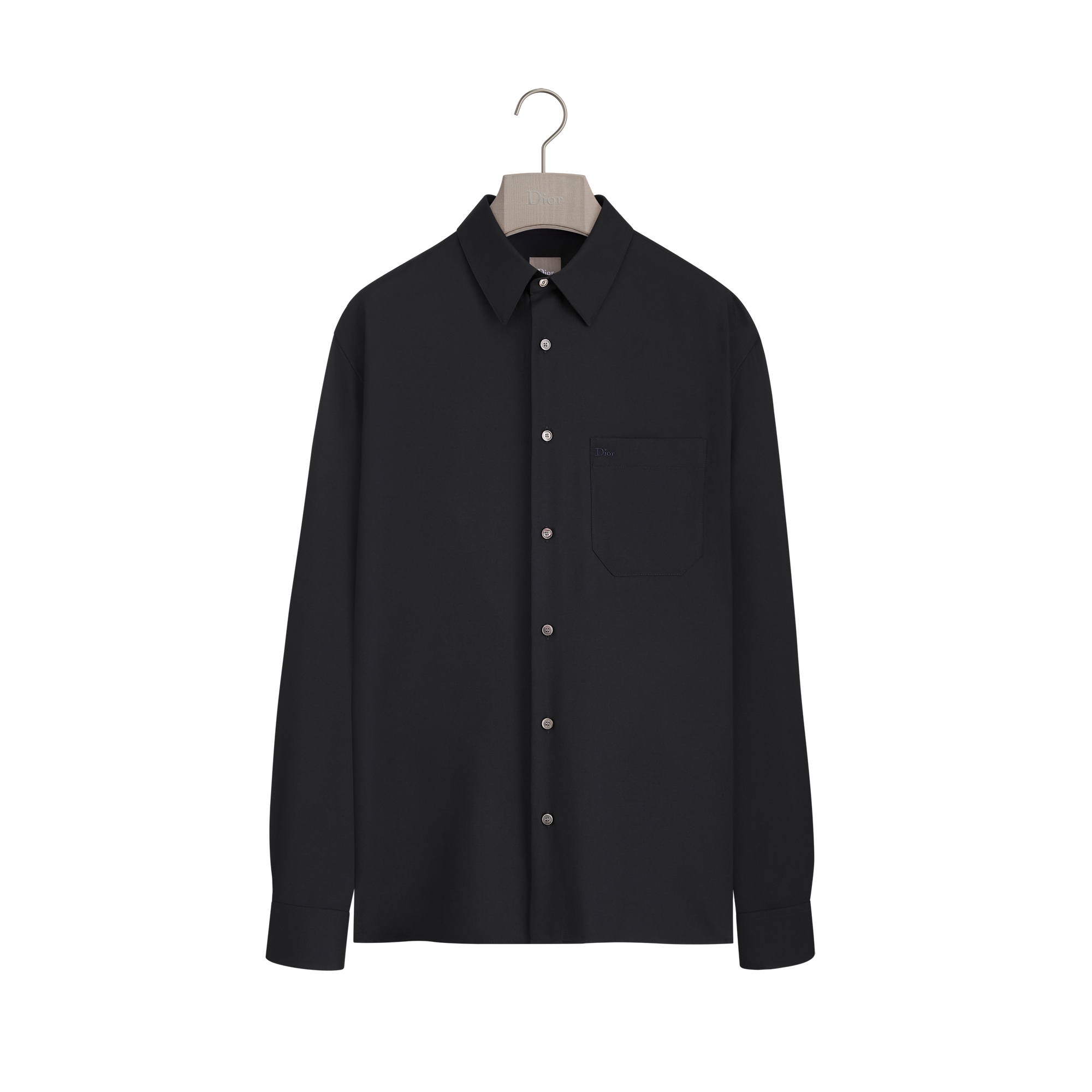  Sergé de cachemire et soie bleu marine