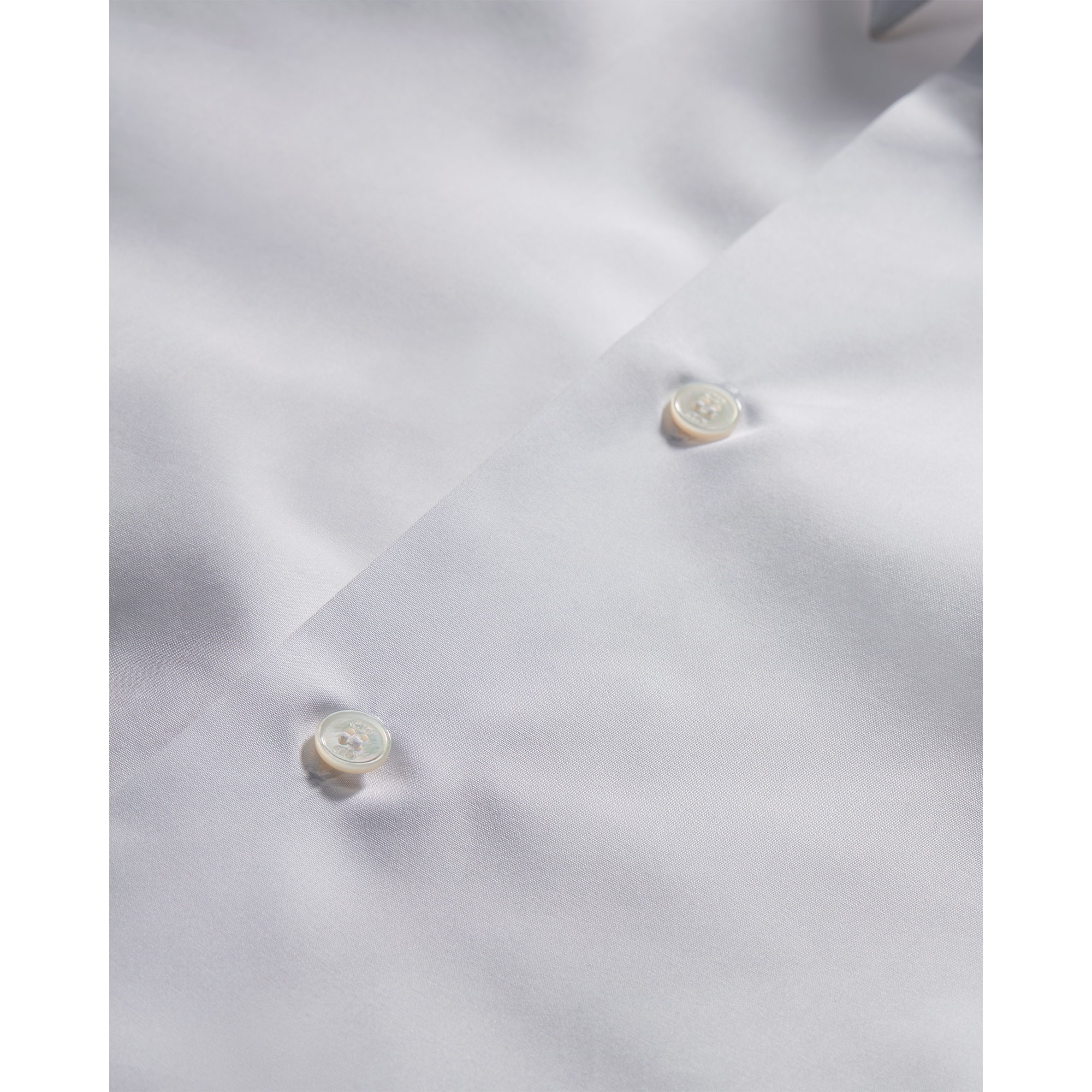 Short-Sleeved Shirt with Dior Clover Embroidery White Cotton Poplin E11