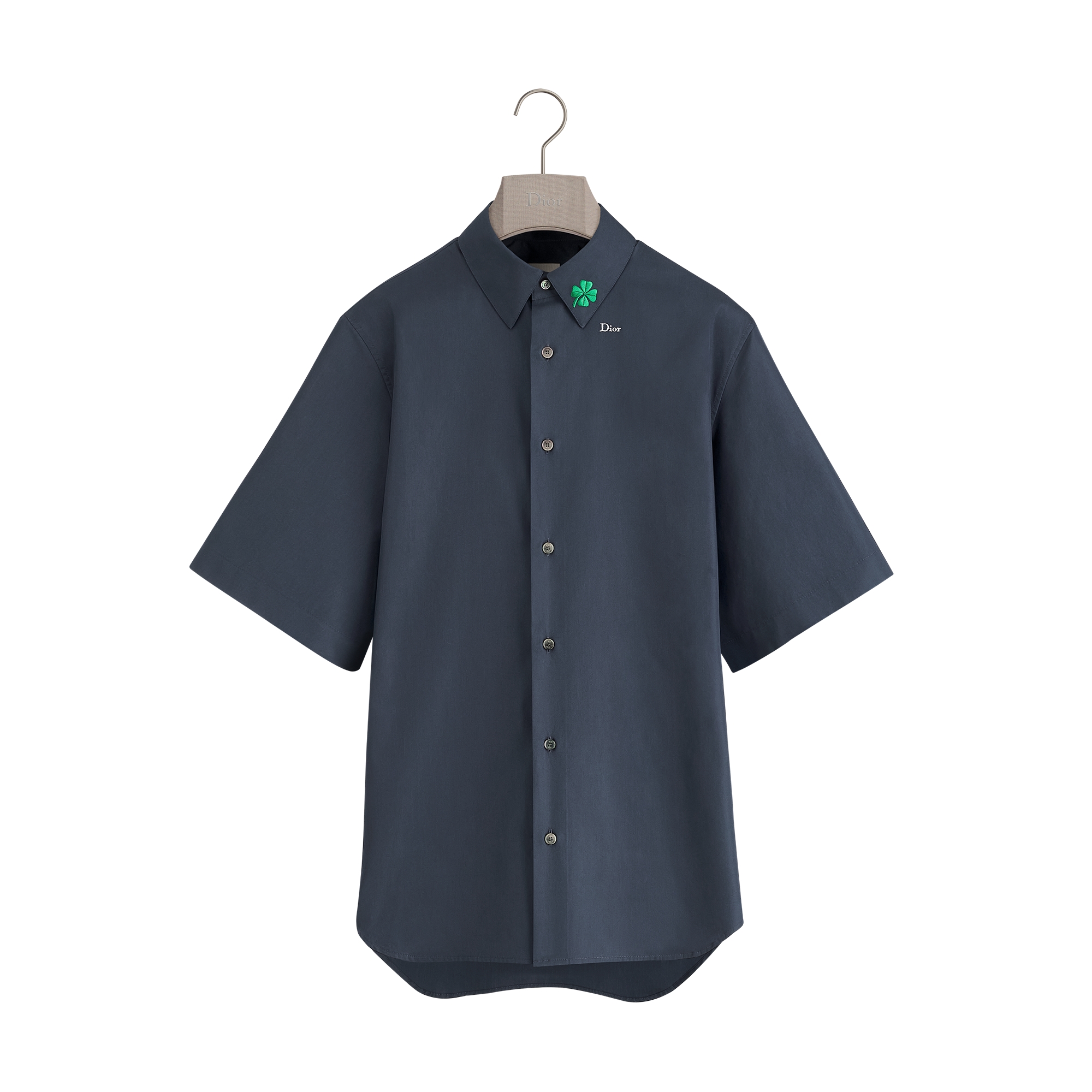  海軍藍棉質府綢