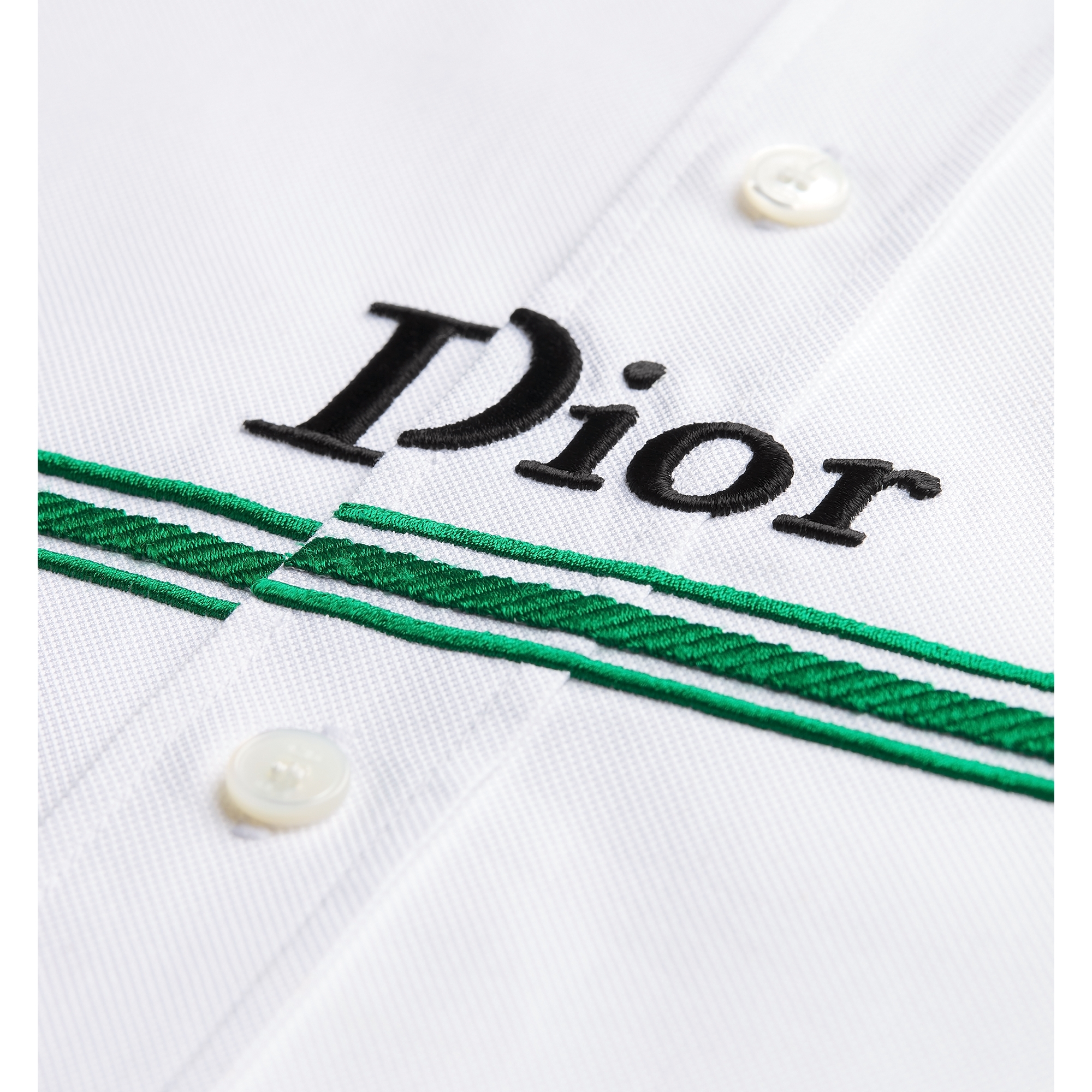 Shirt with Book Cover Embroidery White Cotton E09