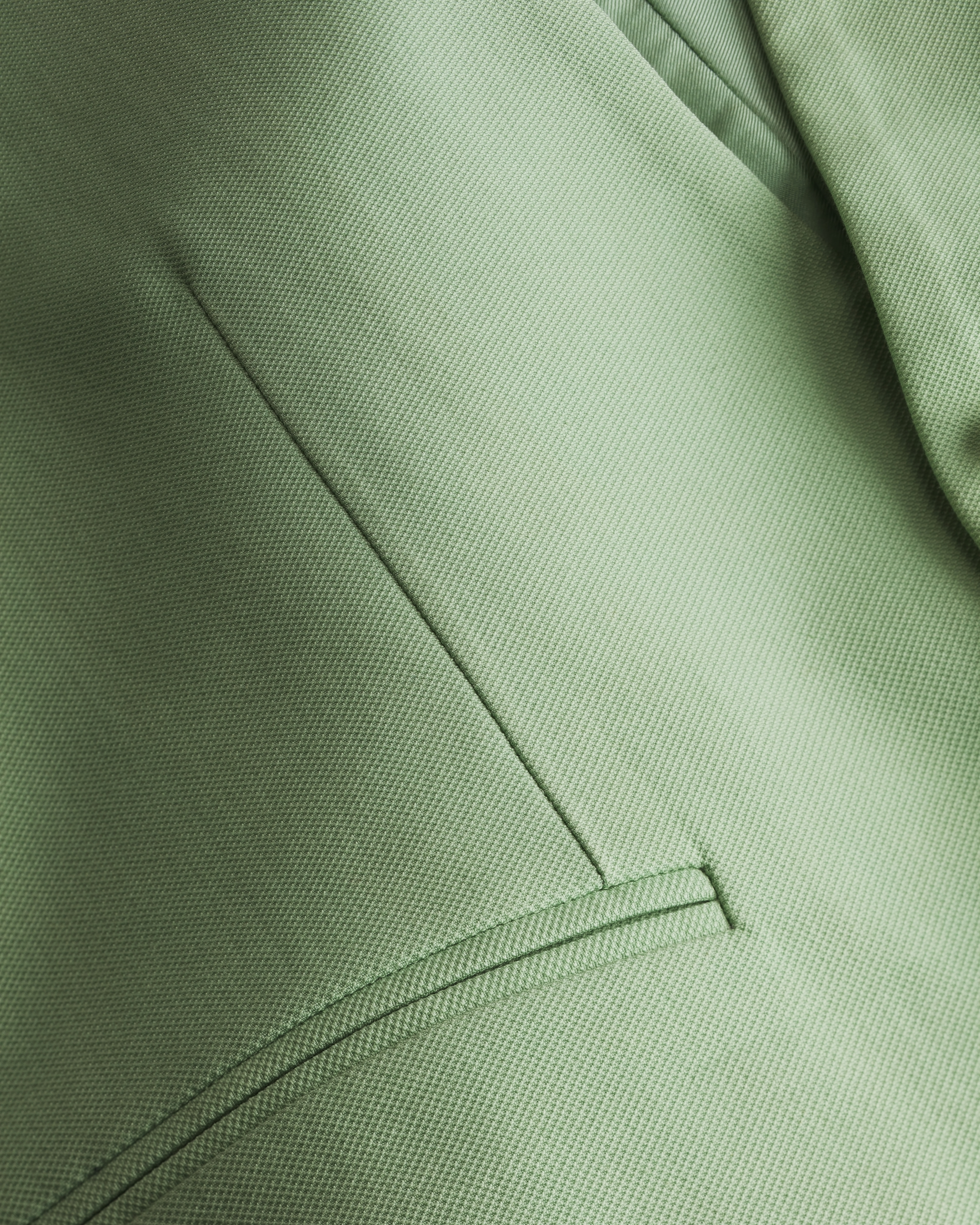 Gilet à empiècement en satin Piqué de coton mélangé vert E11